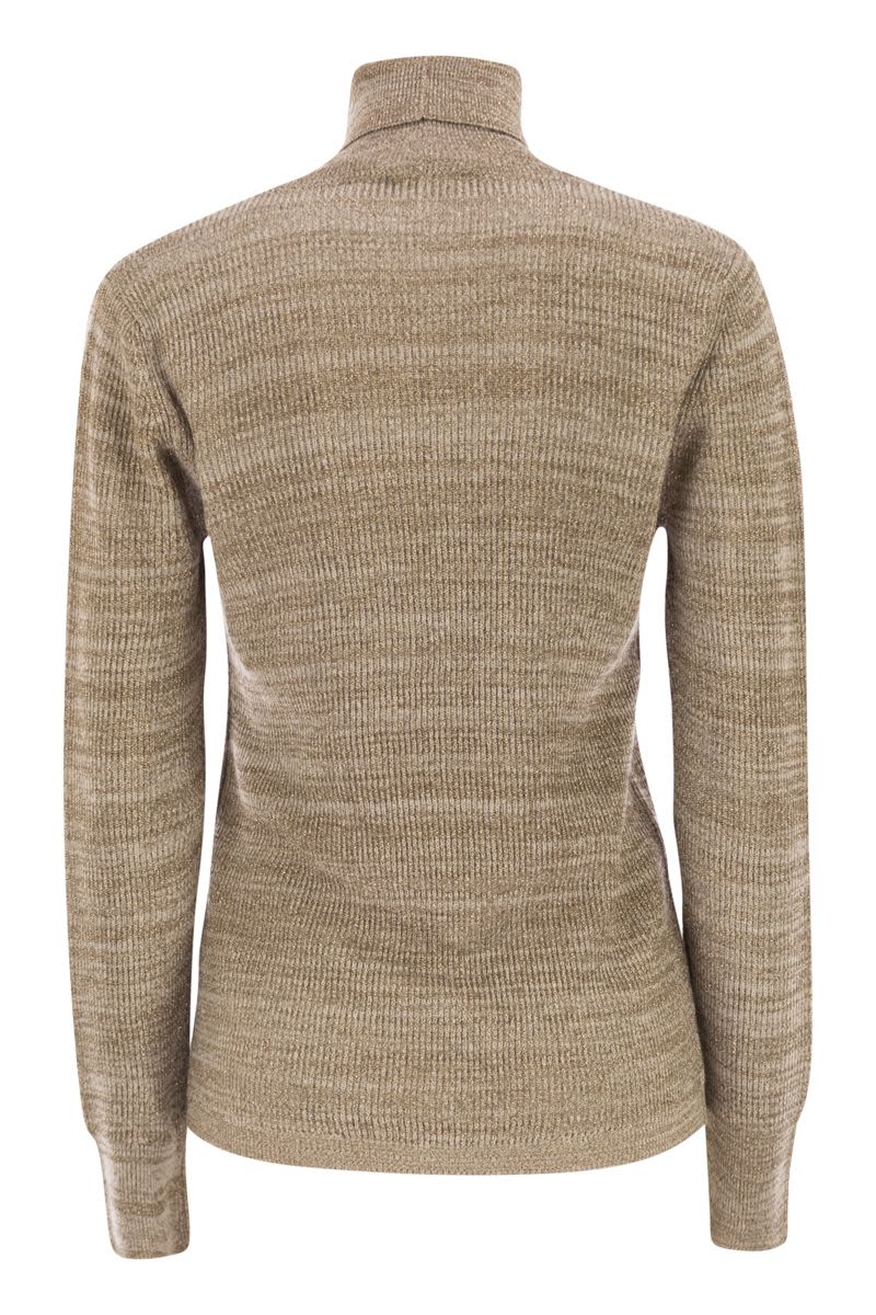 FABIANA FILIPPI Platinum Yarn Turtleneck Sweater - Slim Fit