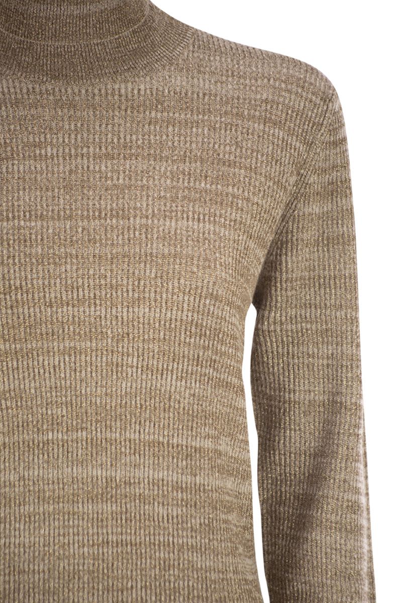 FABIANA FILIPPI Platinum Yarn Turtleneck Sweater - Slim Fit