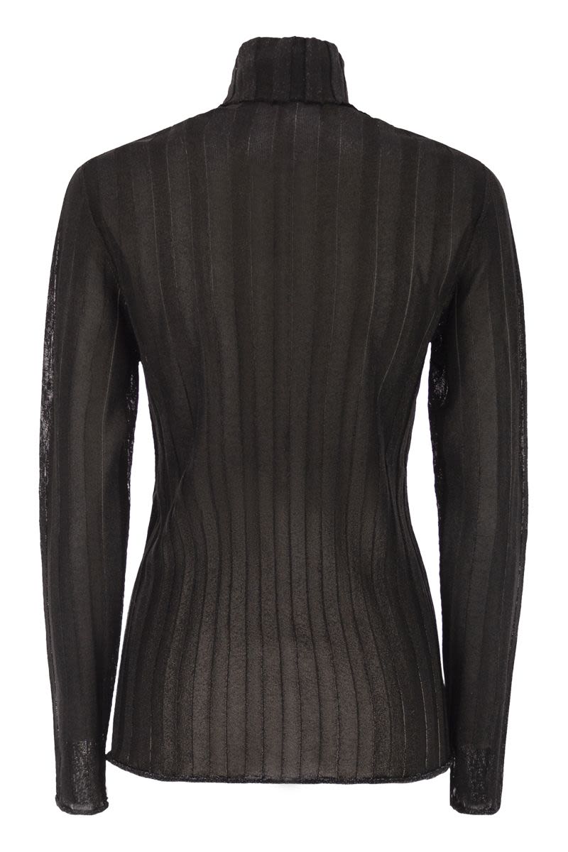 FABIANA FILIPPI Luminous Ribbed Turtleneck Jumper