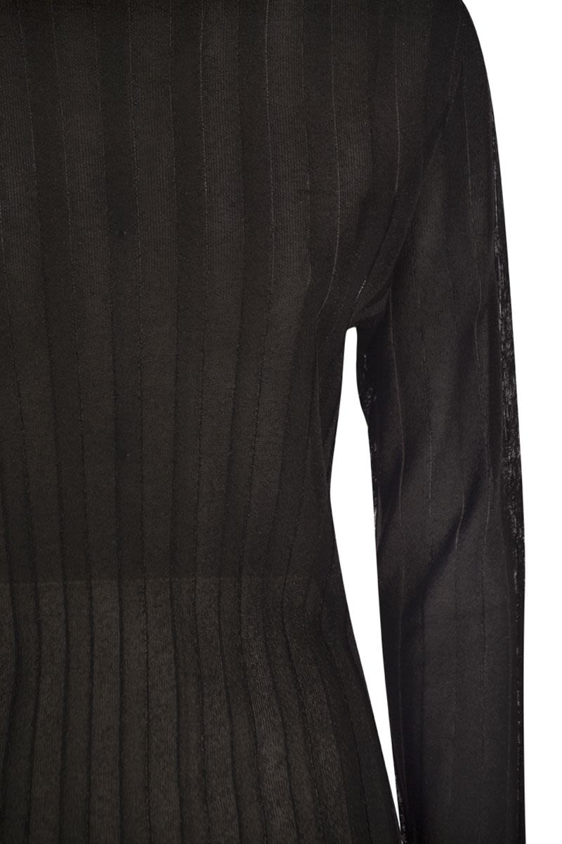 FABIANA FILIPPI Luminous Ribbed Turtleneck Jumper