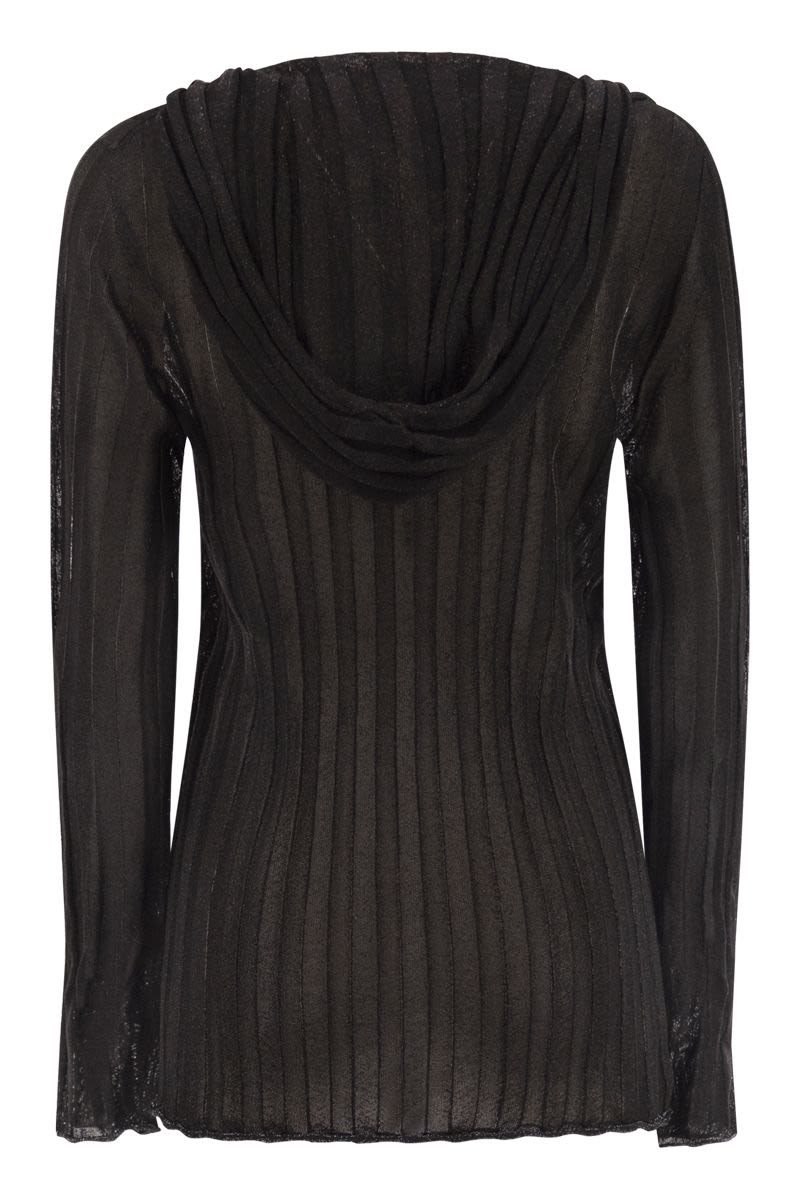 FABIANA FILIPPI Lurex Hooded Jumper