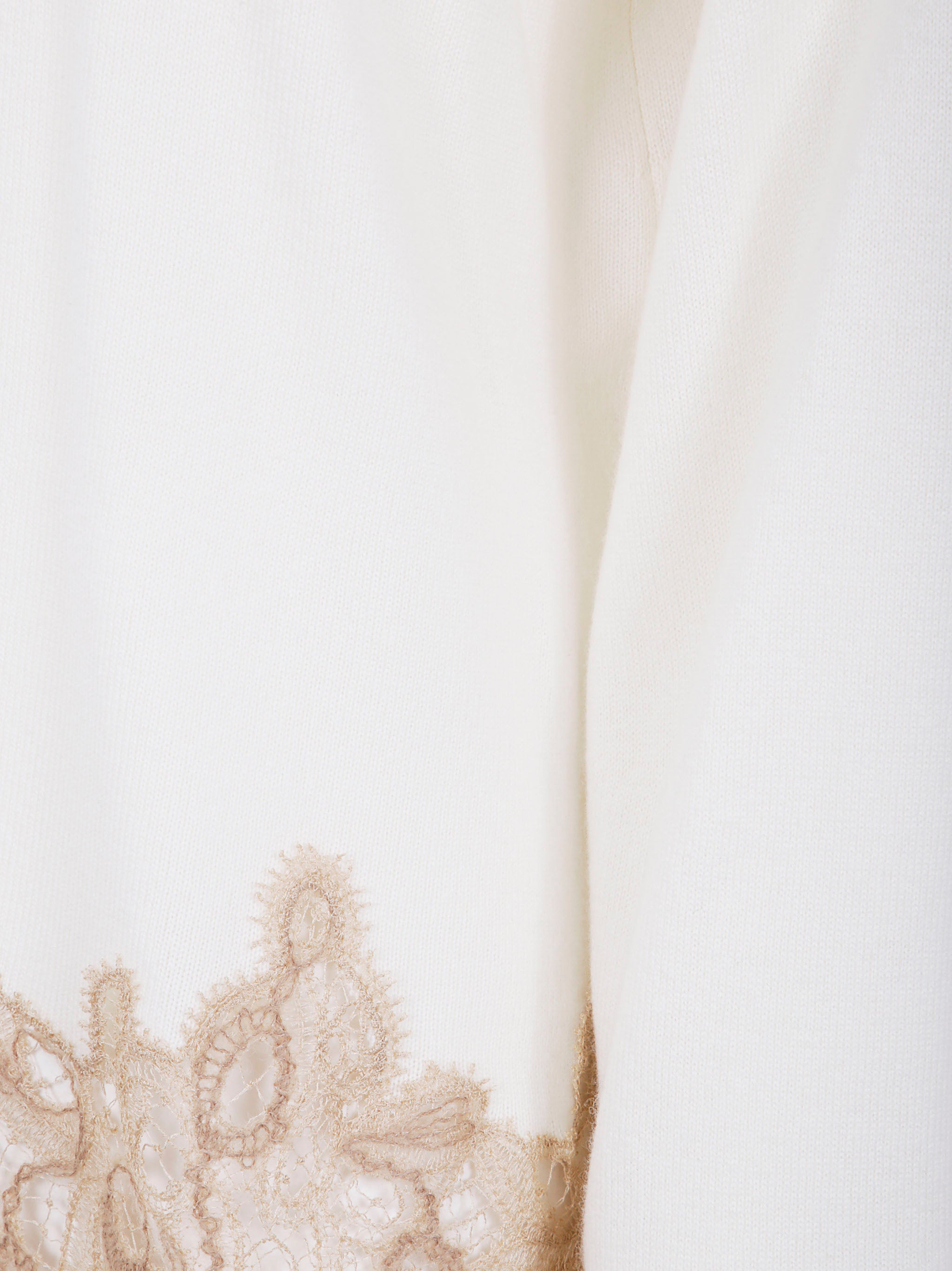 FABIANA FILIPPI Women's Turtle Neck Sweater with Lace Band