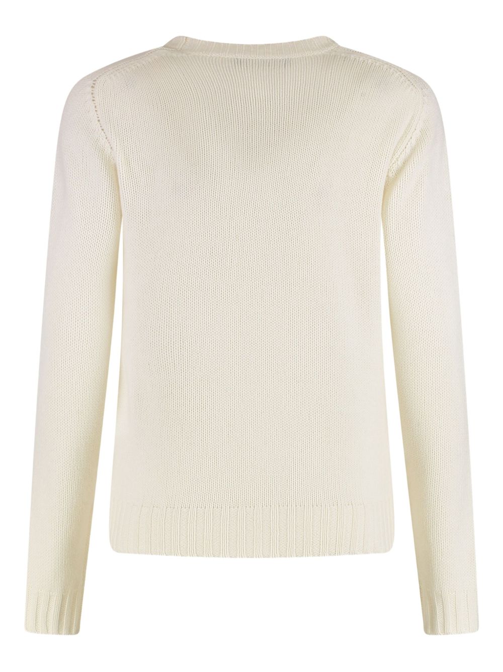 FABIANA FILIPPI Wool Blend Round Neck Sweater with Jewel Accents