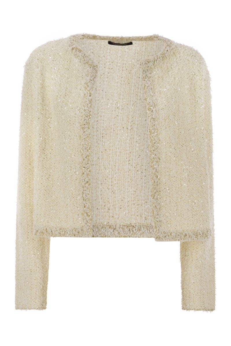 FABIANA FILIPPI Tweed-Effect Yarn Mini Cardigan
