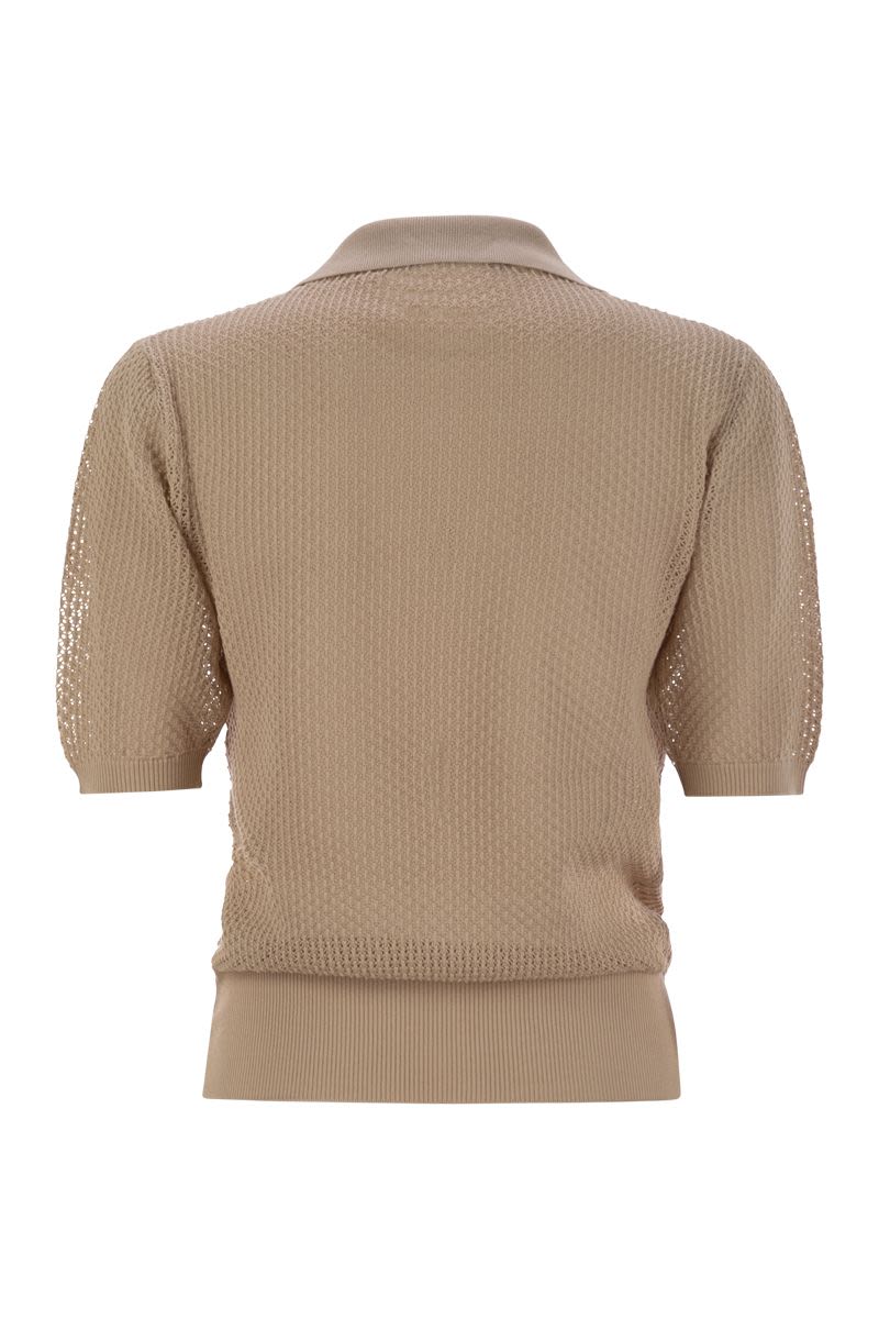 FABIANA FILIPPI Women's Polo Shirt with Diamond Thread