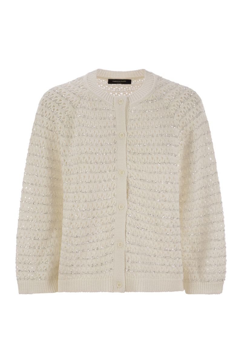 FABIANA FILIPPI Timeless Elegance Open Cape with Sequins