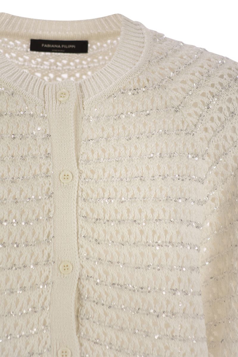 FABIANA FILIPPI Timeless Elegance Open Cape with Sequins