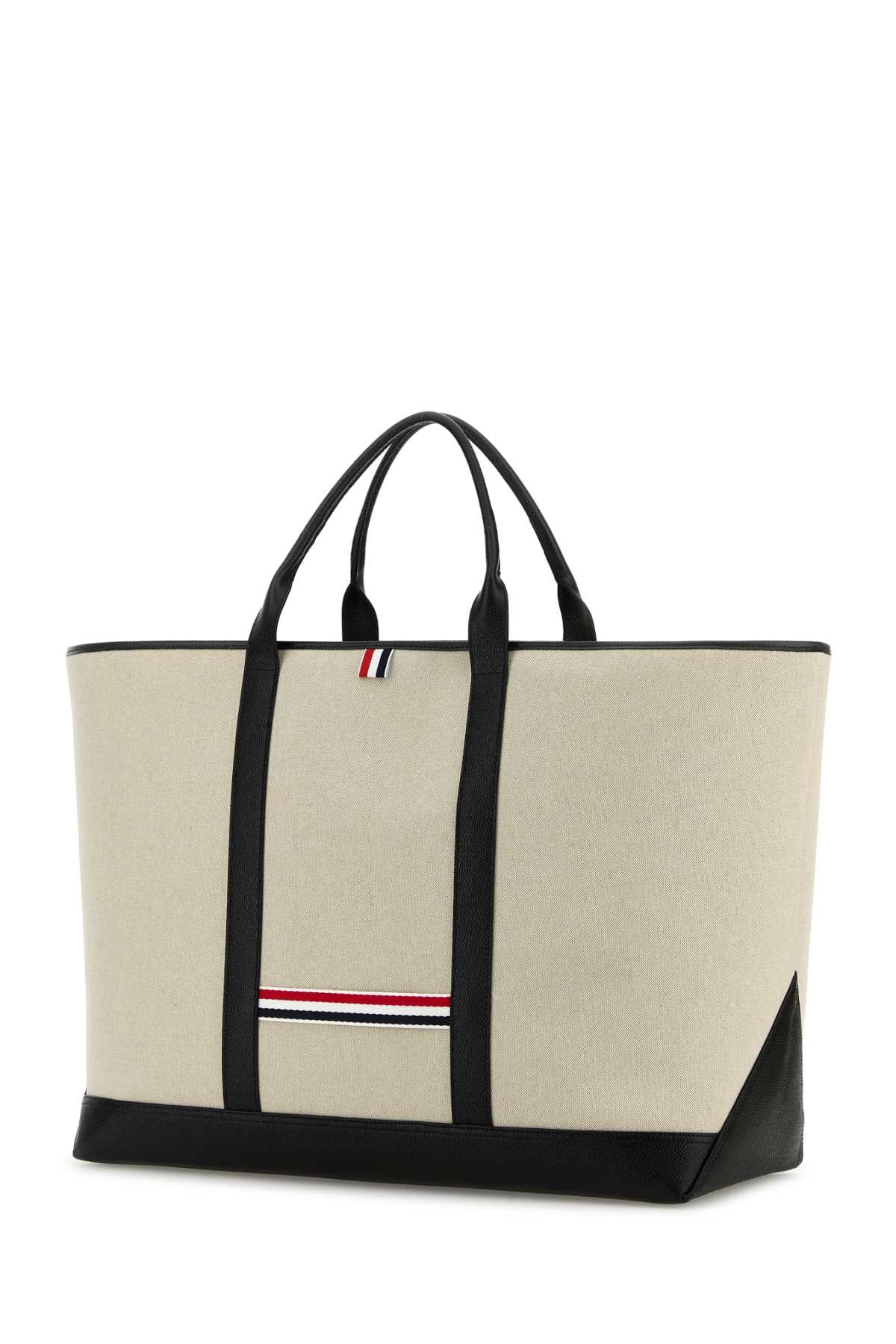 THOM BROWNE Canvas Travel Handbag