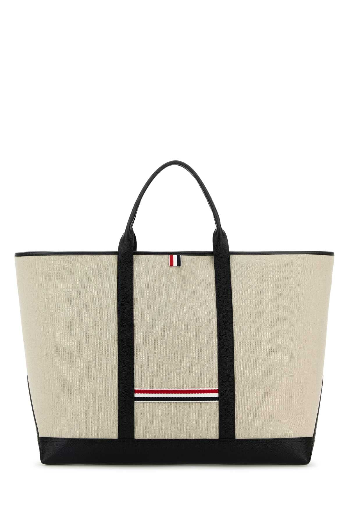 THOM BROWNE Canvas Travel Handbag
