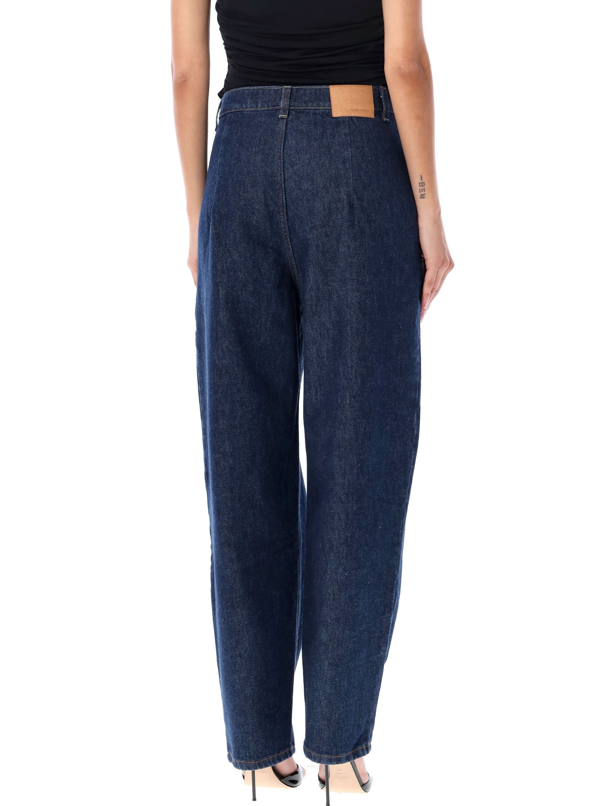 MAGDA BUTRYM High-Waisted Relaxed Leg Denim Pants