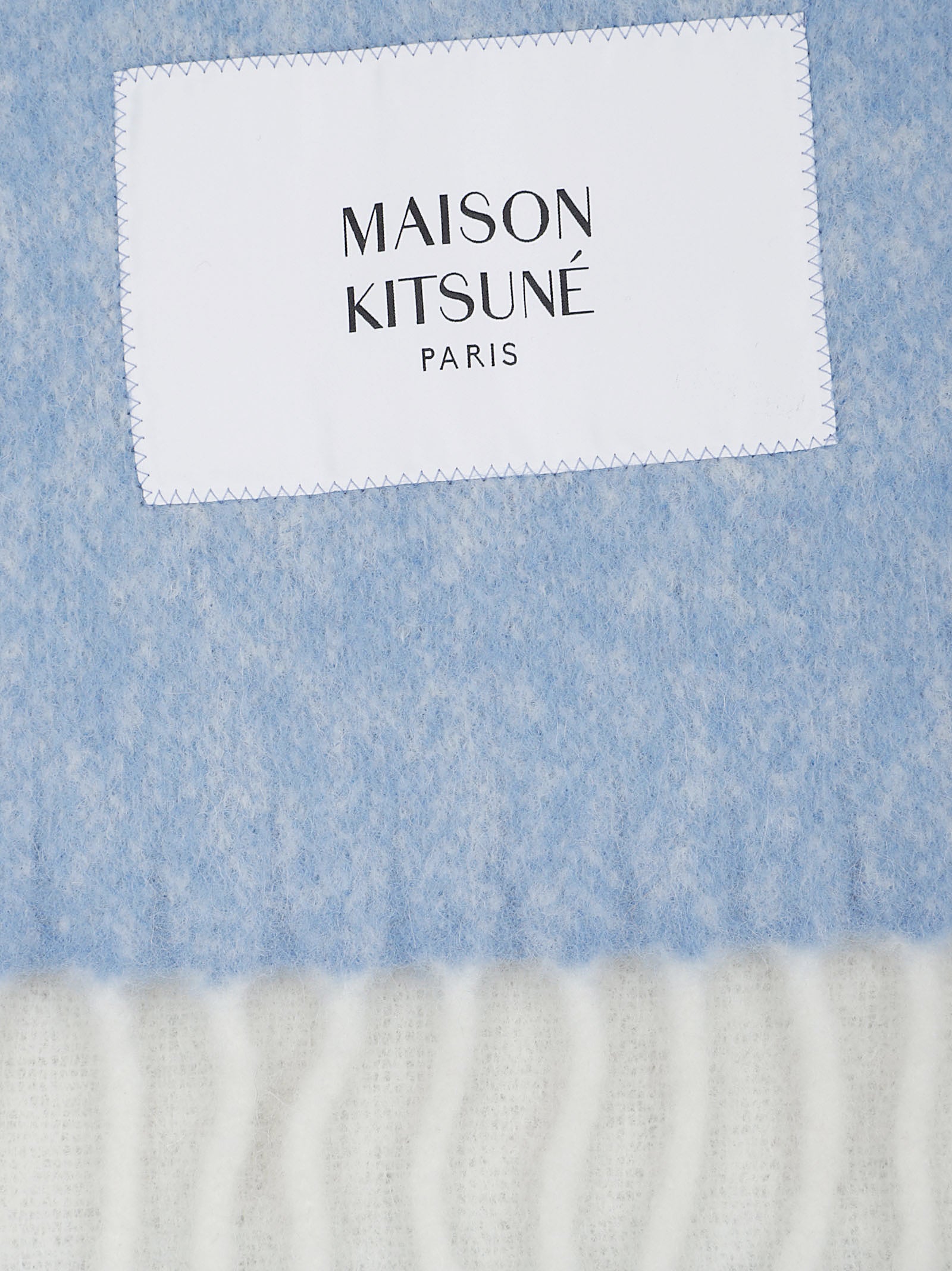 MAISON KITSUNE Luxurious Alpaca Blend Scarf for Men