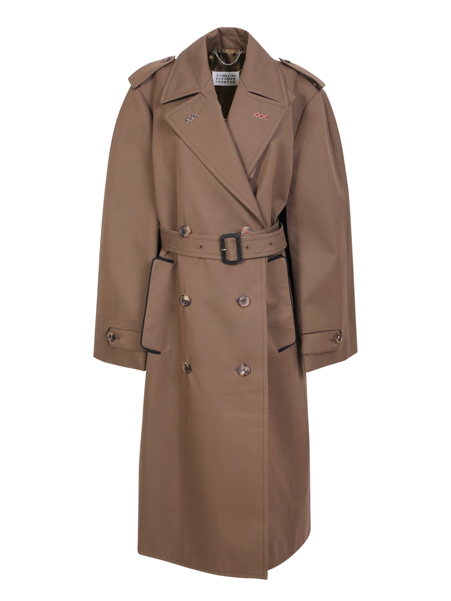MAISON MARGIELA Elegant Double-Breasted Trench Coat for Women