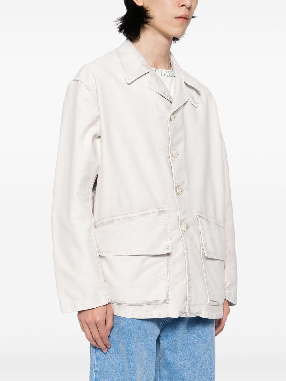 MAISON MARGIELA Oversized Cotton Denim Jacket - Size 48 IT