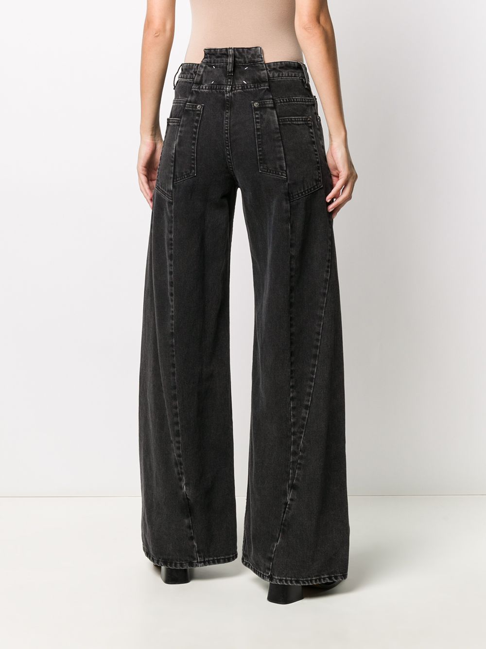 MAISON MARGIELA Wide Leg High Waist Jeans 40 IT