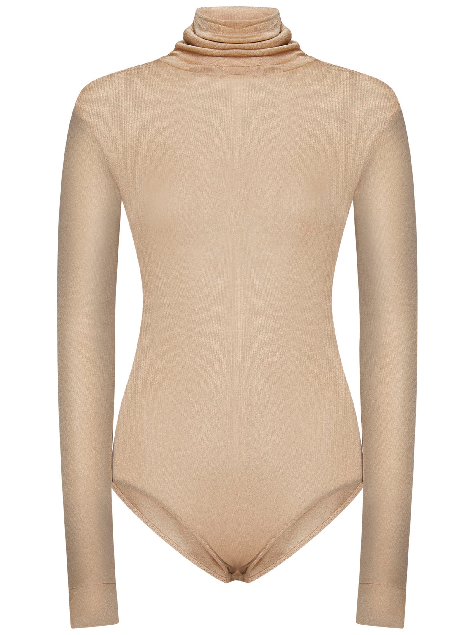 MAISON MARGIELA Fitted Long-Sleeve Turtleneck Bodysuit for Women