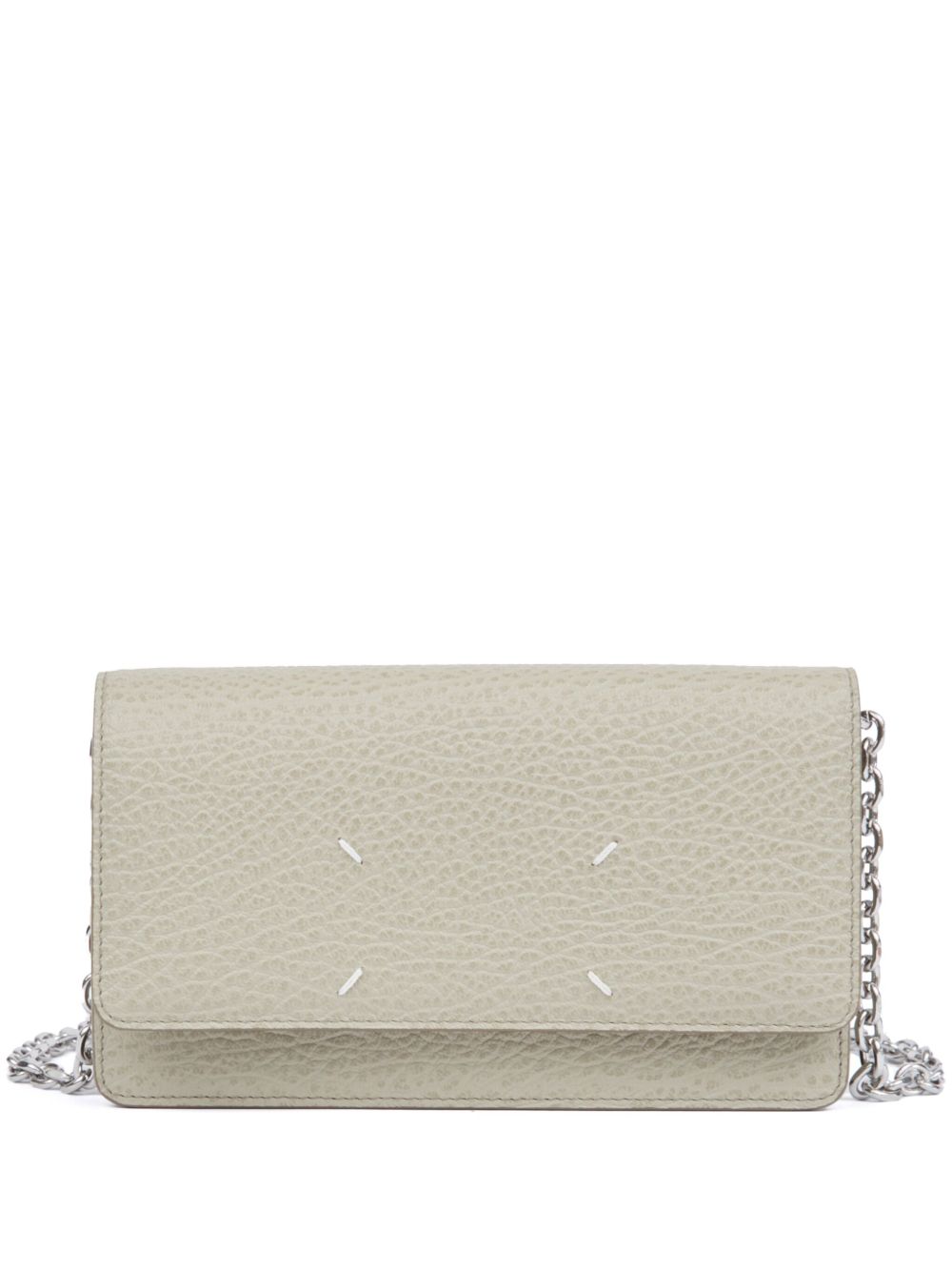 MAISON MARGIELA Chic Mini Wallet with Chain Strap - 11cm Height, 19cm Length, 4cm Depth