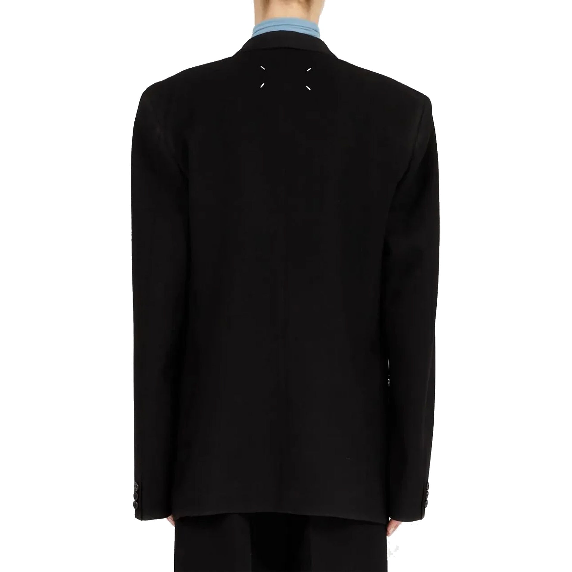 MAISON MARGIELA Wool Blazer with Scarf Lapel for Women