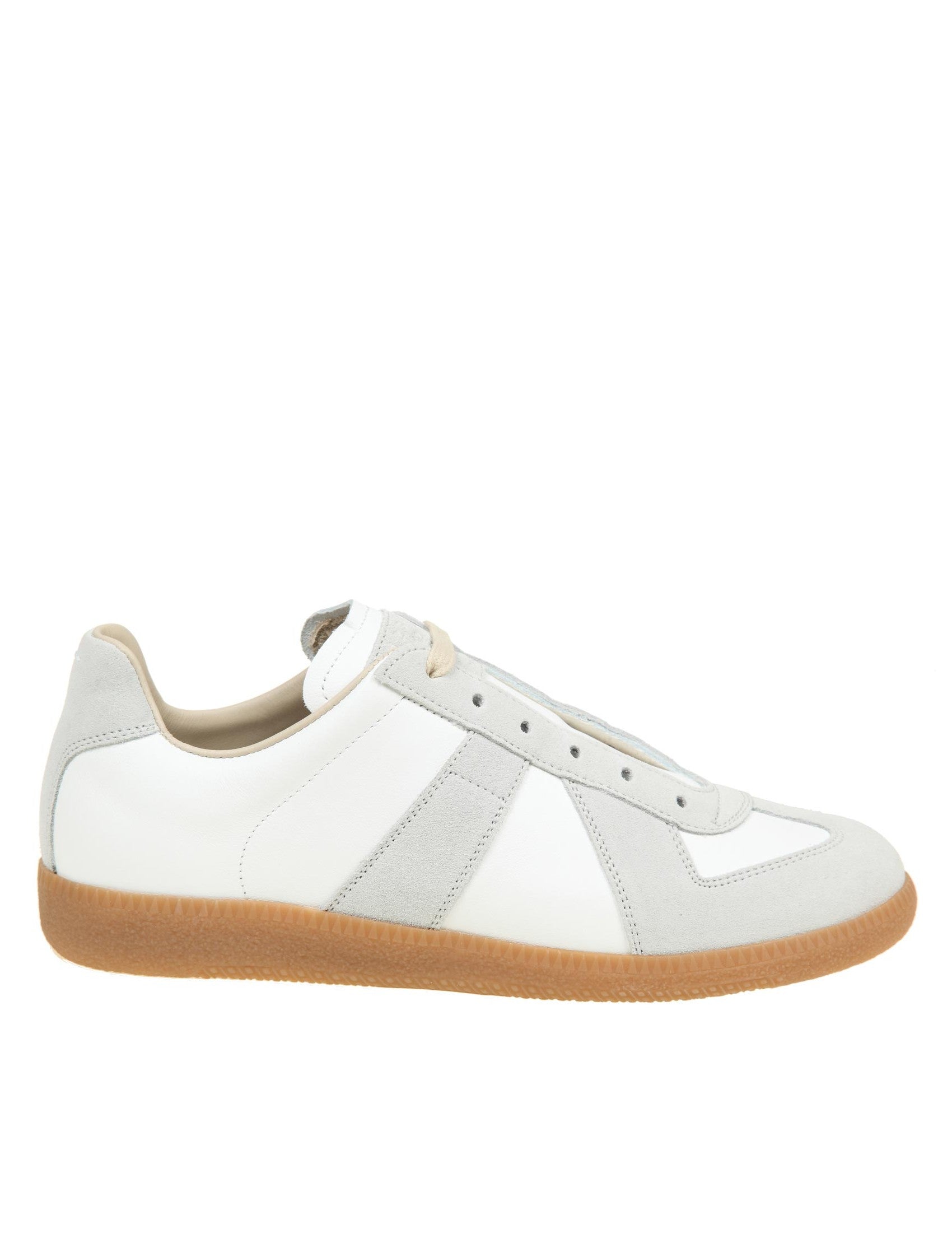 MAISON MARGIELA Leather and Suede Sneaker Replica for Women