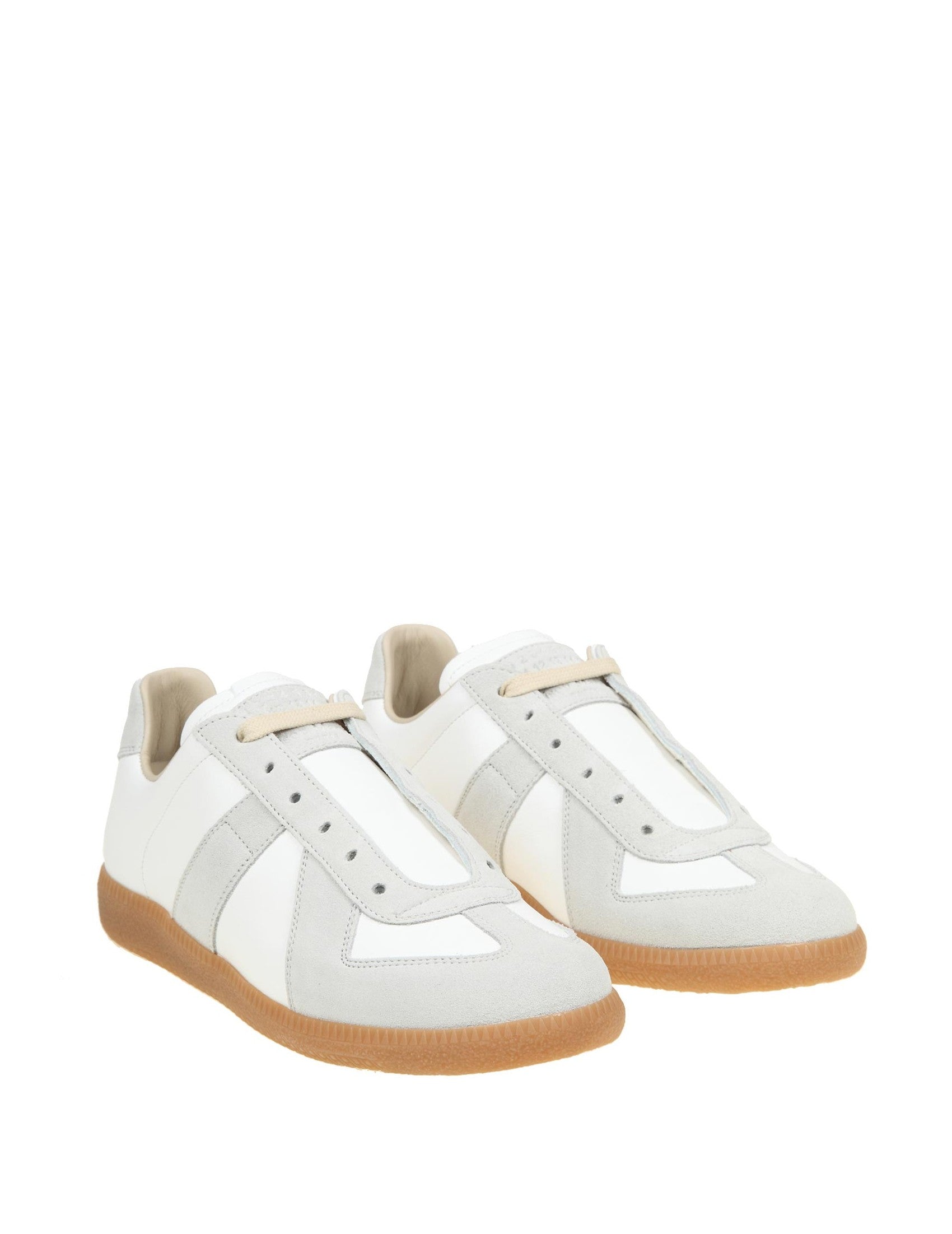 MAISON MARGIELA Leather and Suede Sneaker Replica for Women