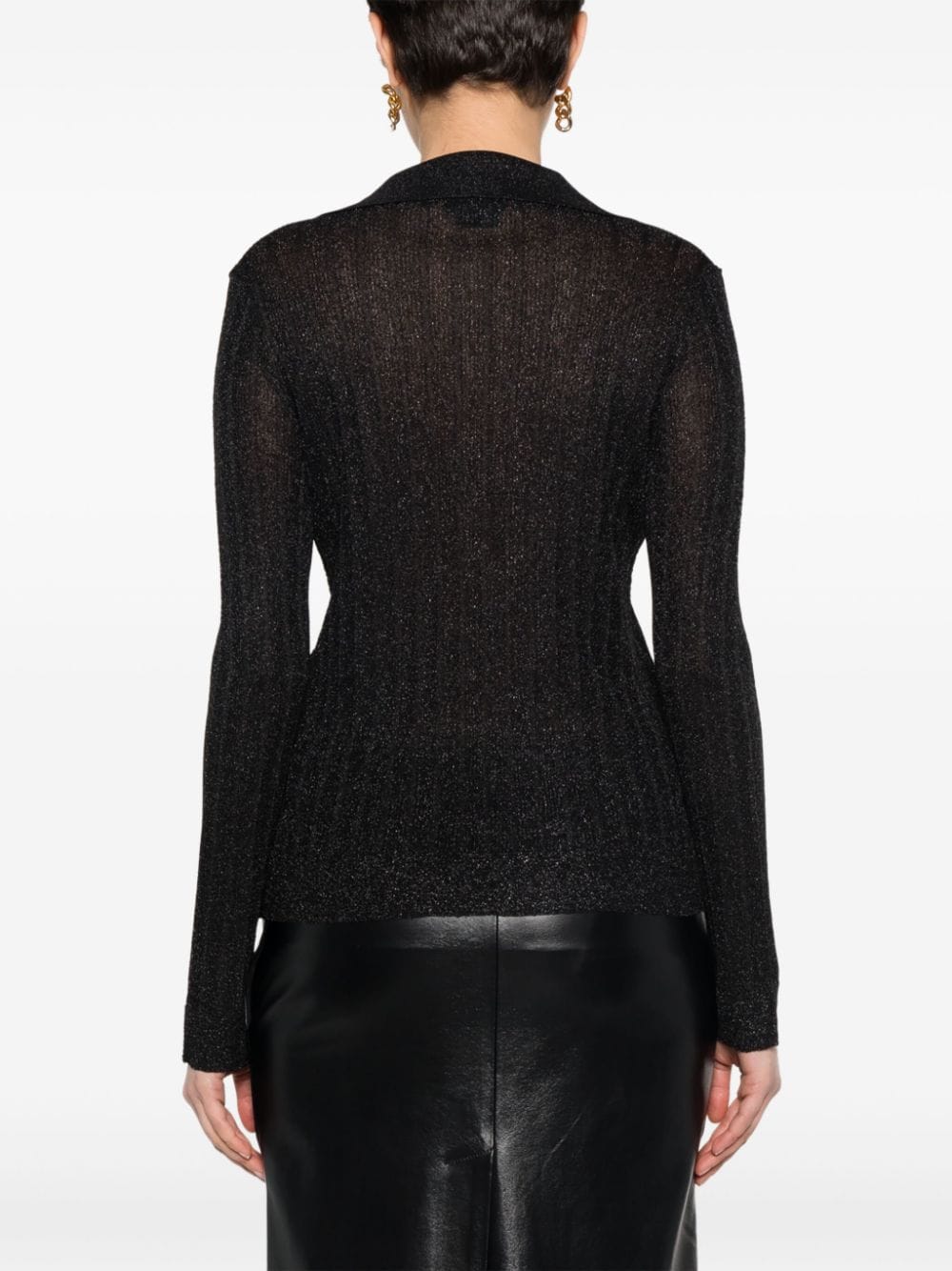 TOM FORD Ribbed Lurex Polo Shirt - SS24 Collection