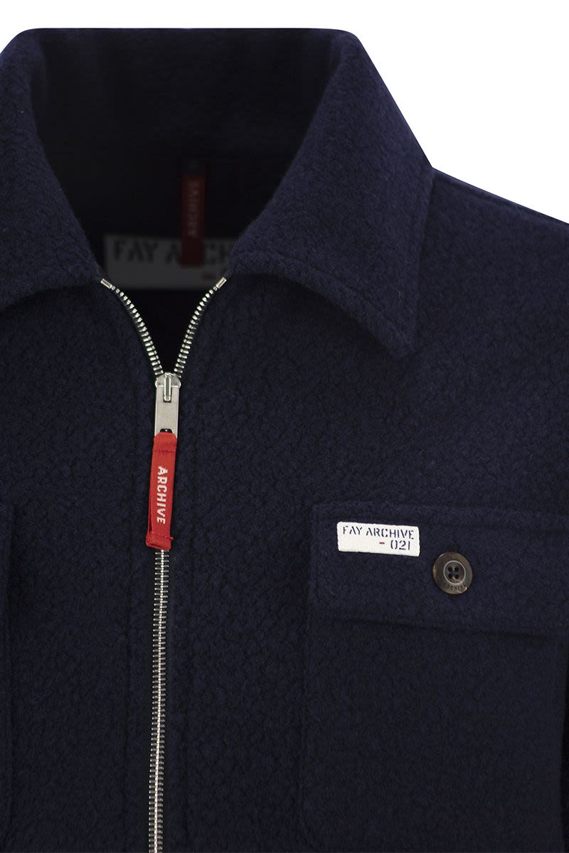 FAY Wool Trucker Jacket