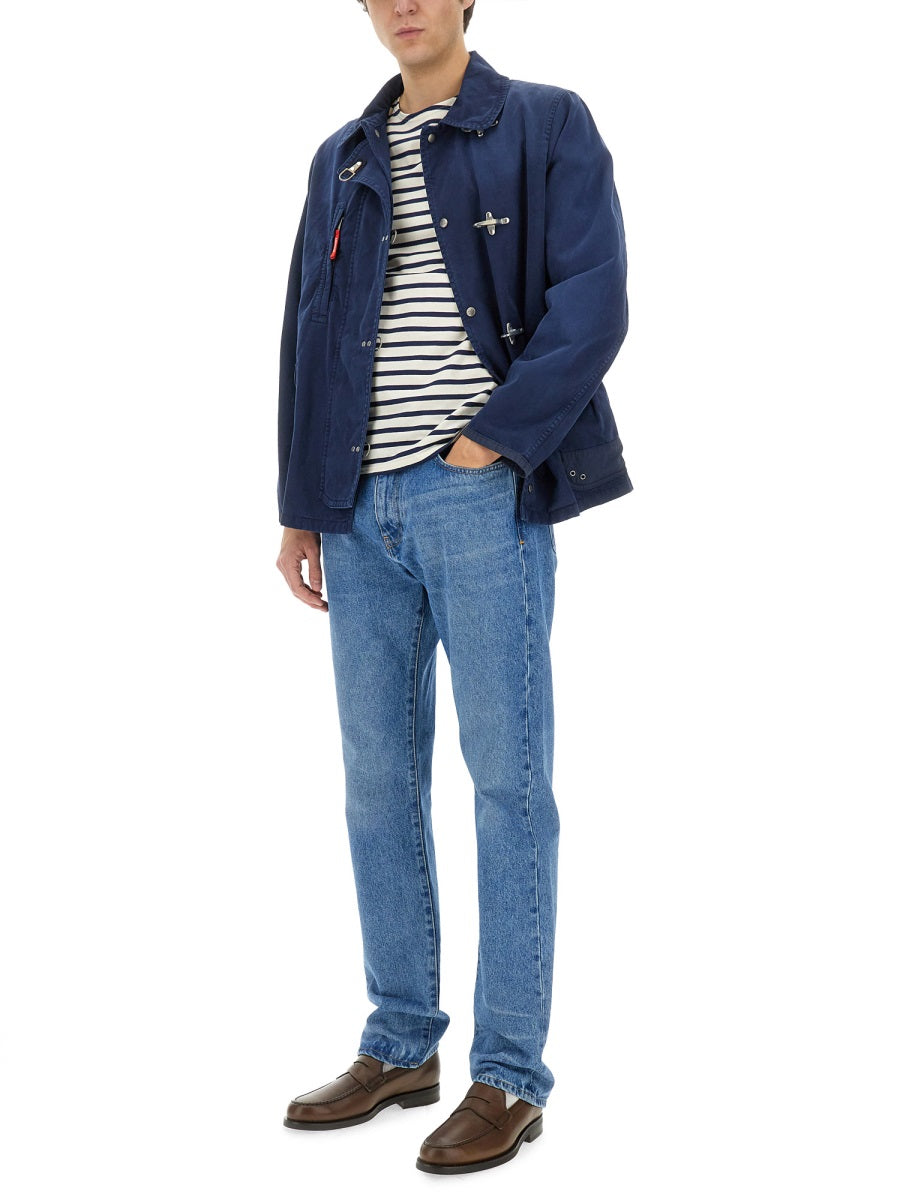 FAY Men's Cotton Jacket with Hooks - Size L