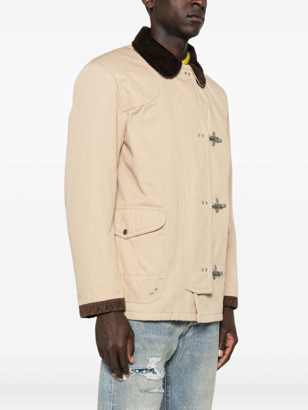 FAY Men's Notched Lapels Cotton Jacket