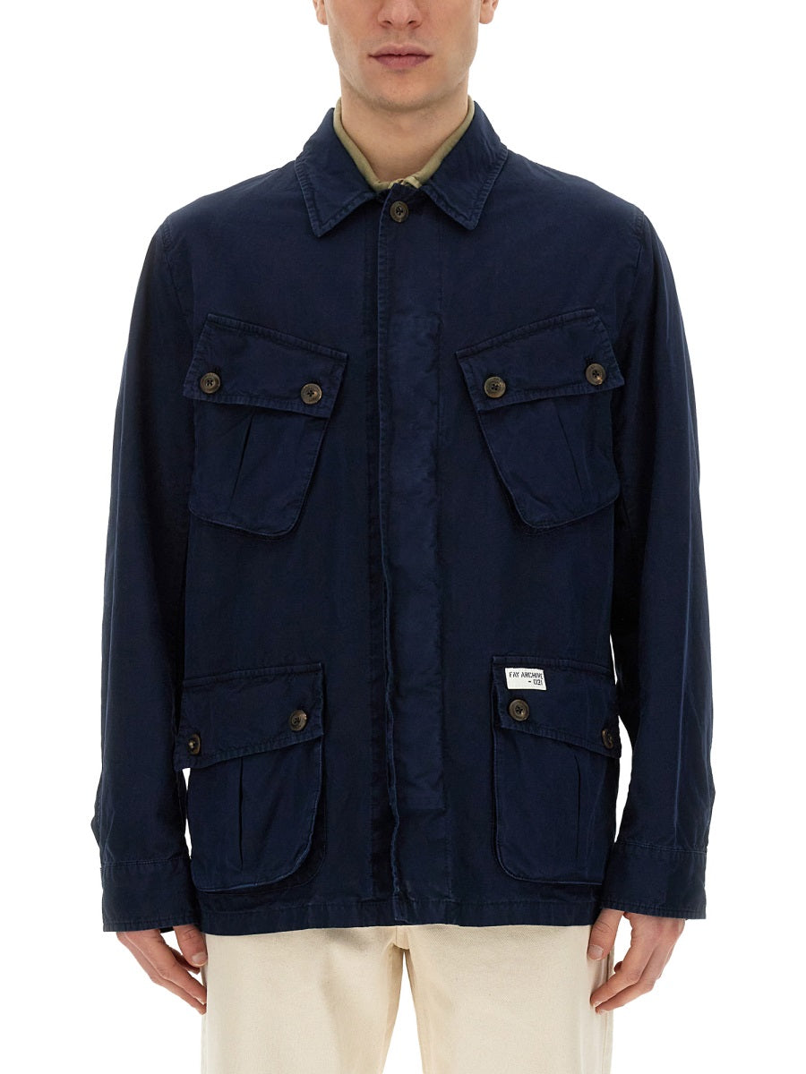 FAY Men's 100% Cotton Jacket - Size L