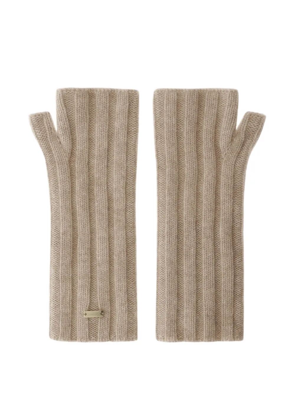 HERNO Cashmere Ribbed Muffs for Women