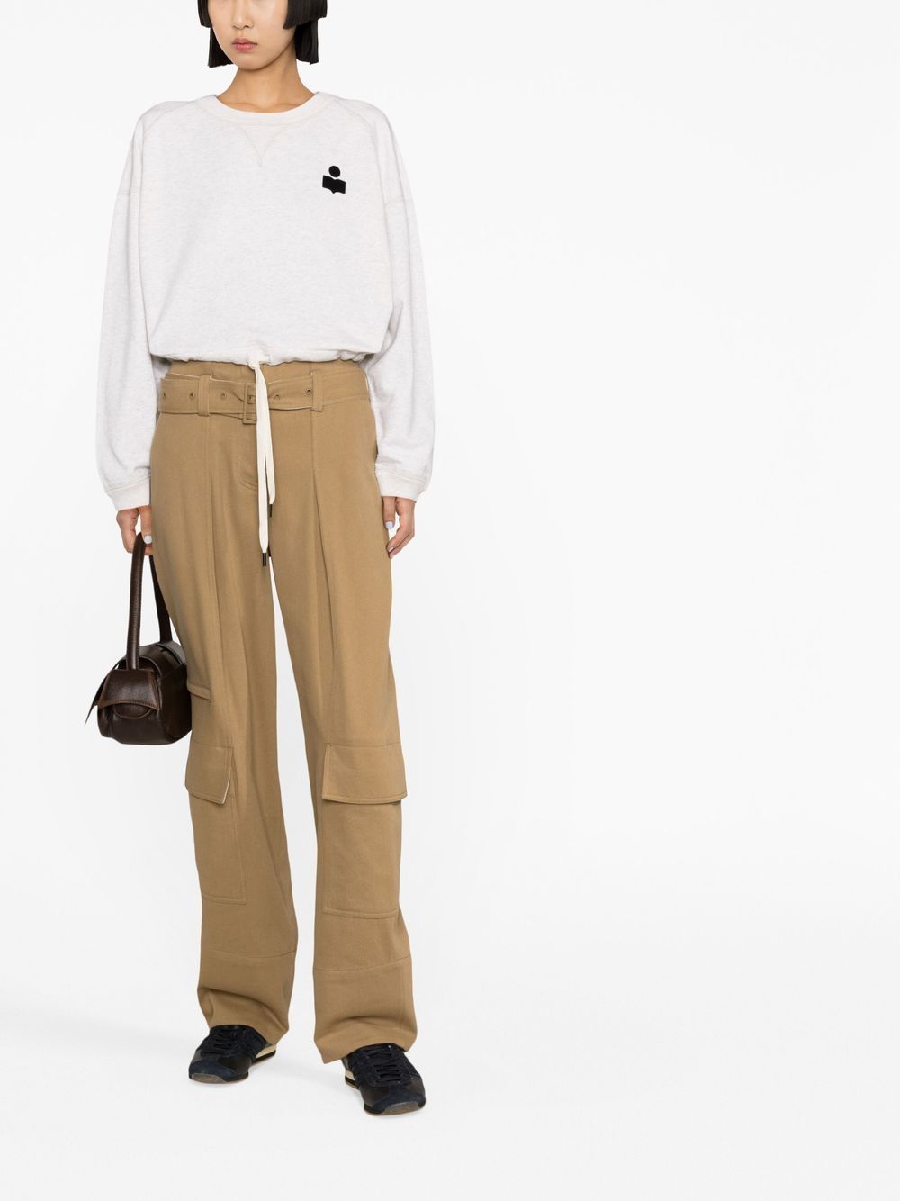 MARANT ETOILE Cropped Logo Sweatshirt for Women - SS25