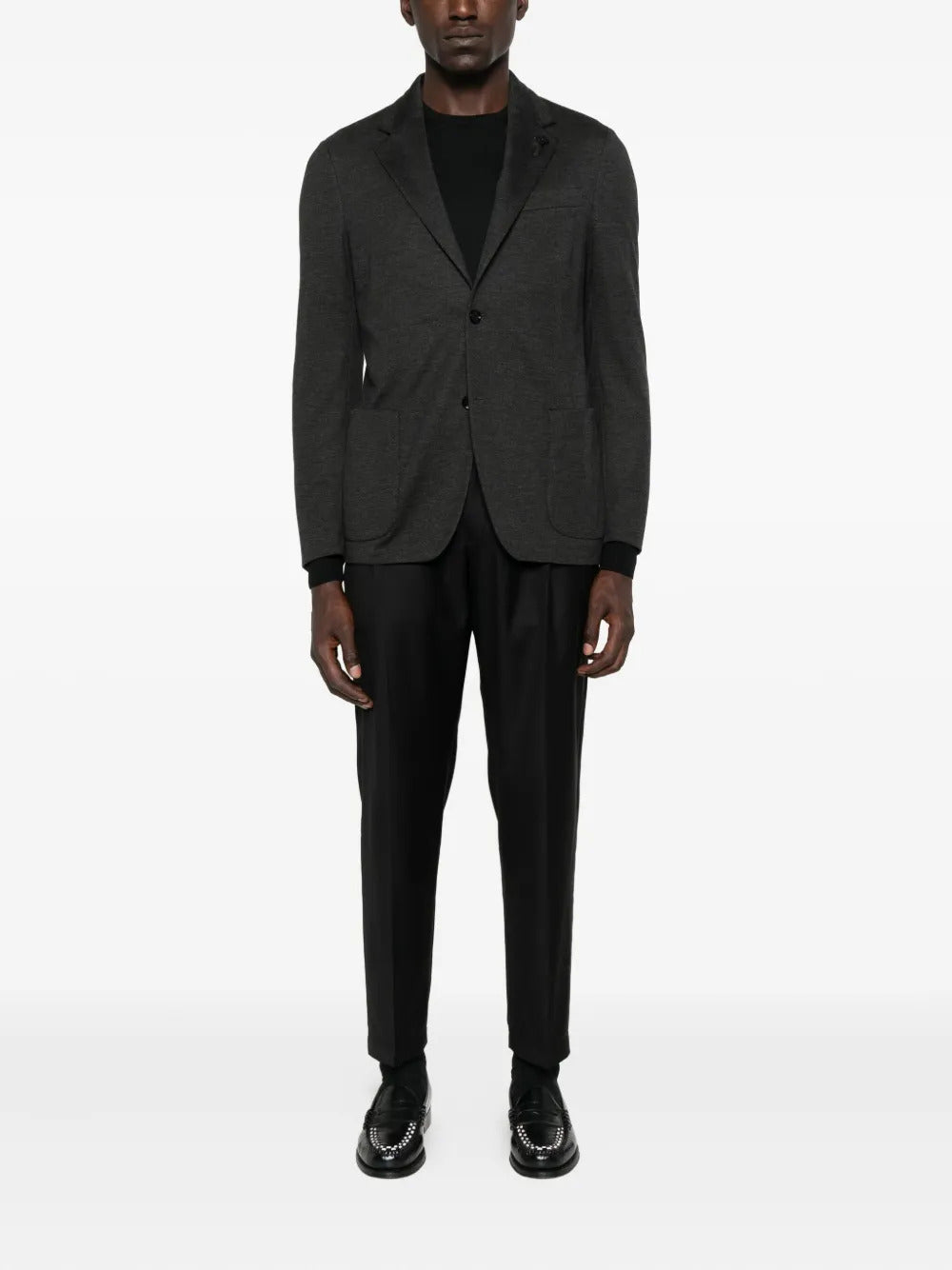 TAGLIATORE Crew Neck Ribbed Trim Sweater - Size 48