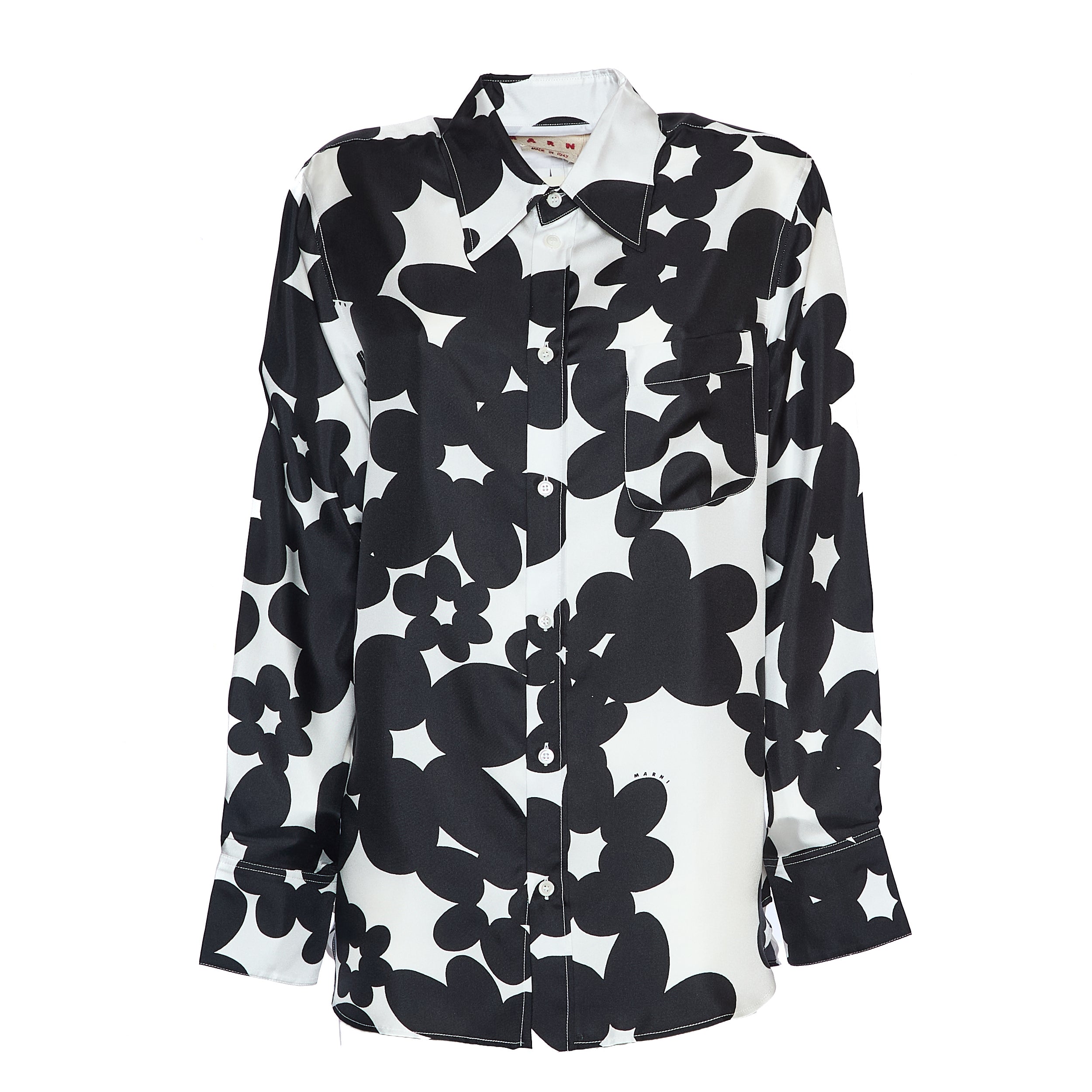 MARNI Relaxed Fit Silk Shirt