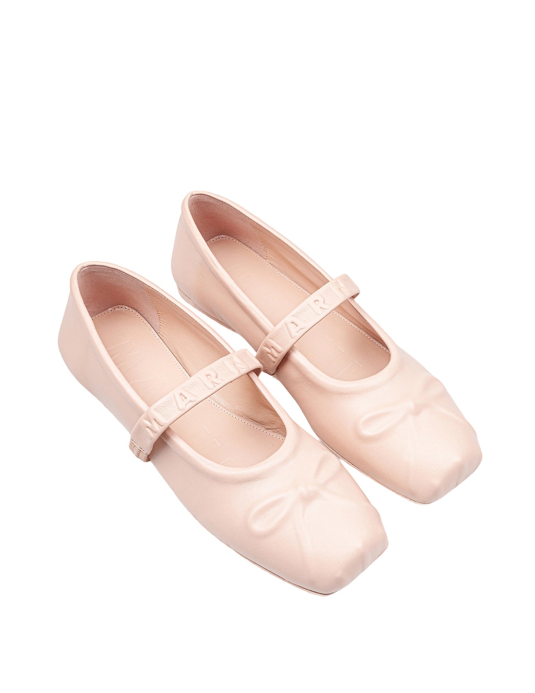 MARNI Mary Jane Shoes with Embossed Bow - Women's