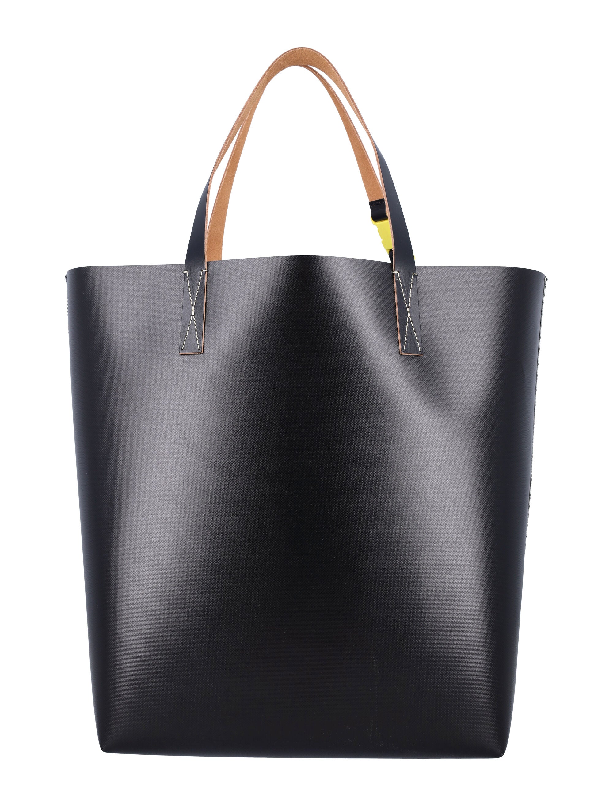 MARNI Stylish Two-Tone Diagonal Shopper - 40cm Height