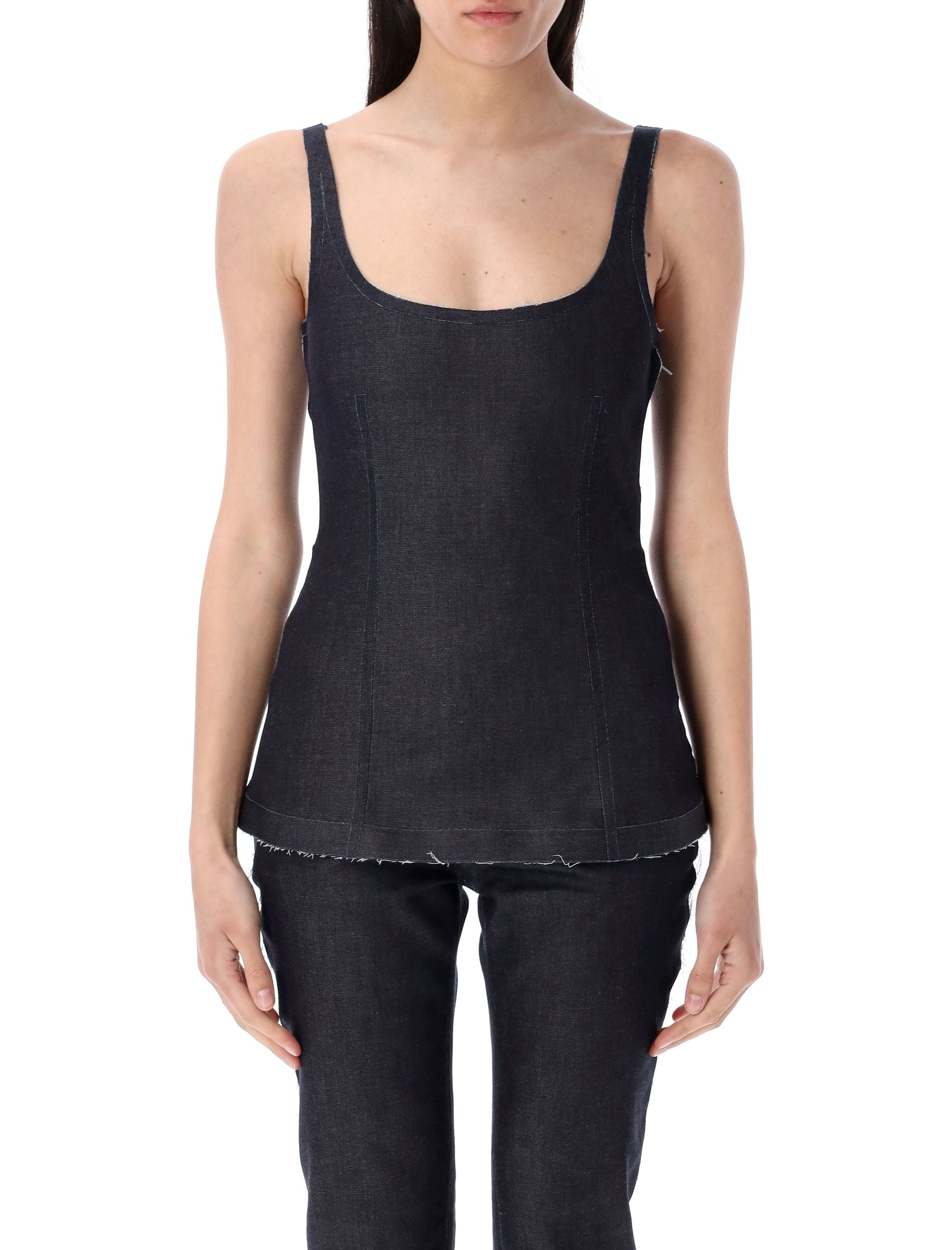 MARNI Fitted Trompe l'oeil Tank Top - Size 40