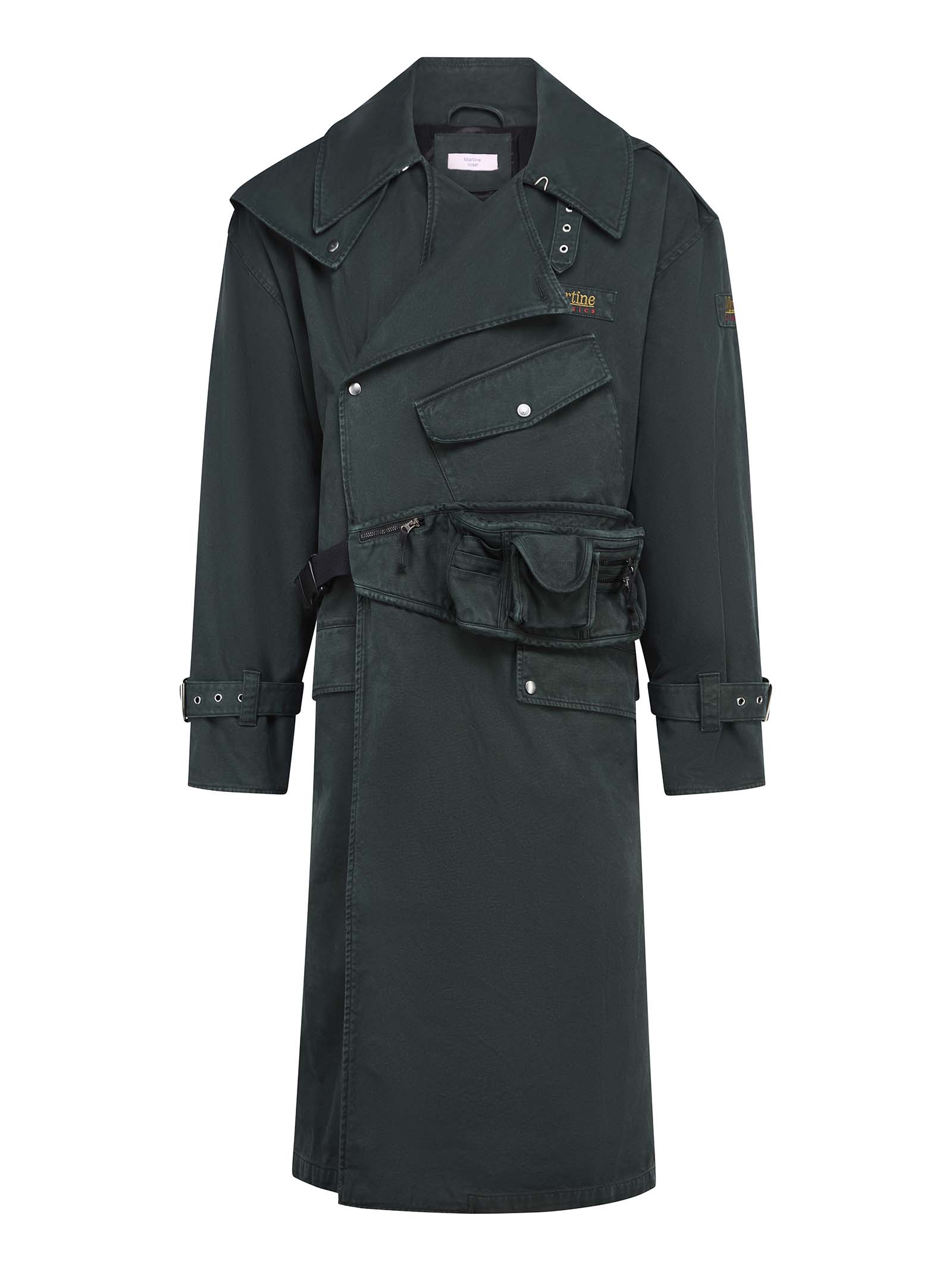 MARTINE ROSE Utility Jacket with Belt and Pouch Handbag - FW25