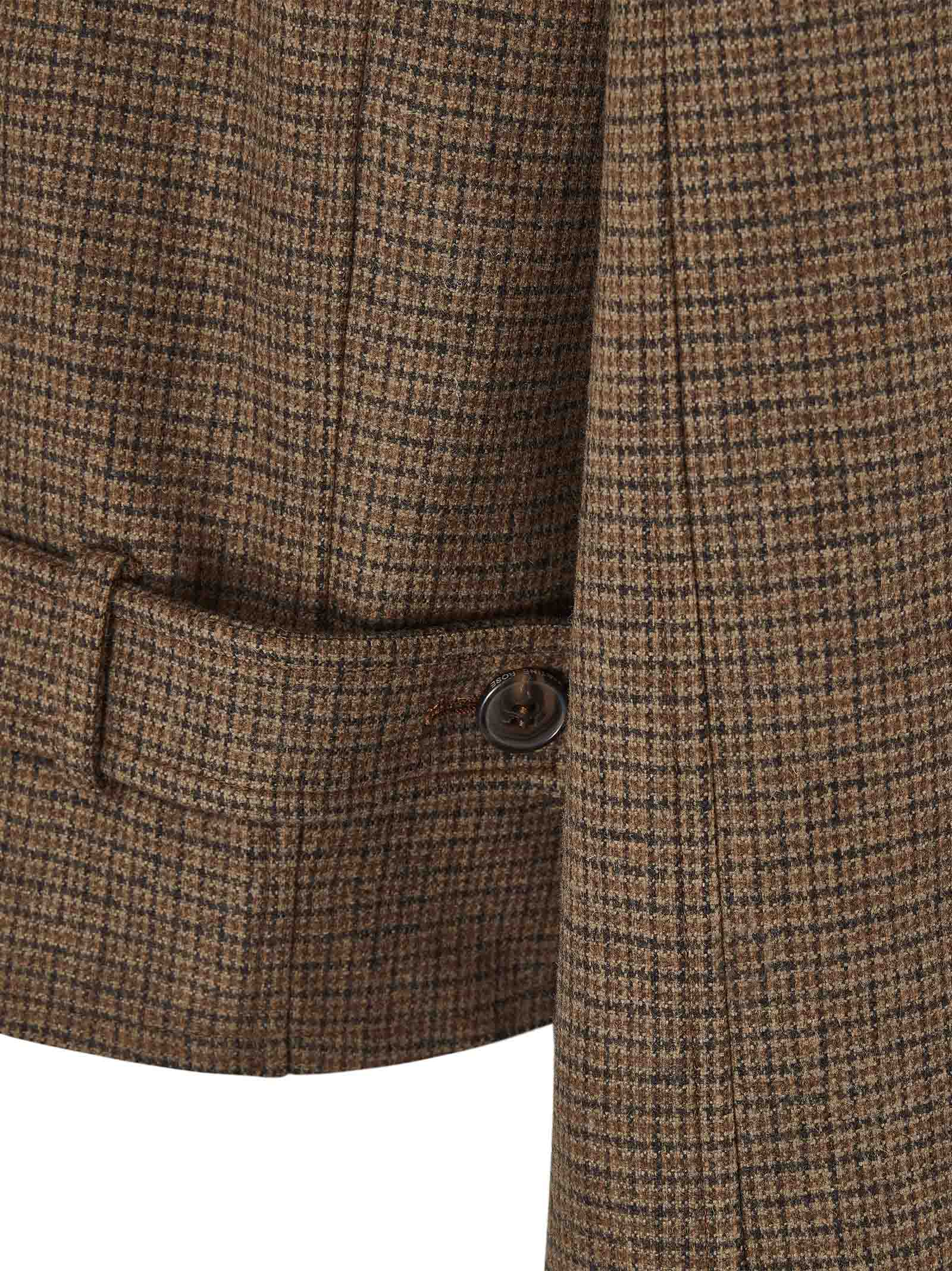 MARTINE ROSE Chic Checkered Design Single-Breasted Coat for Men