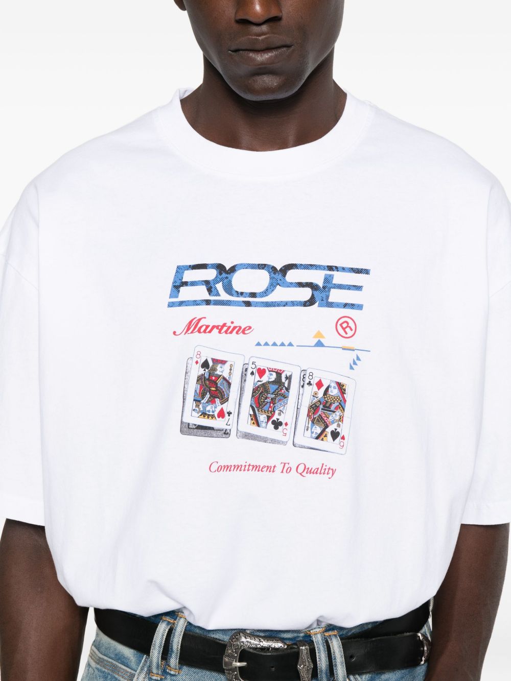 MARTINE ROSE Oversized Cotton T-Shirt for Men - Relaxed Fit