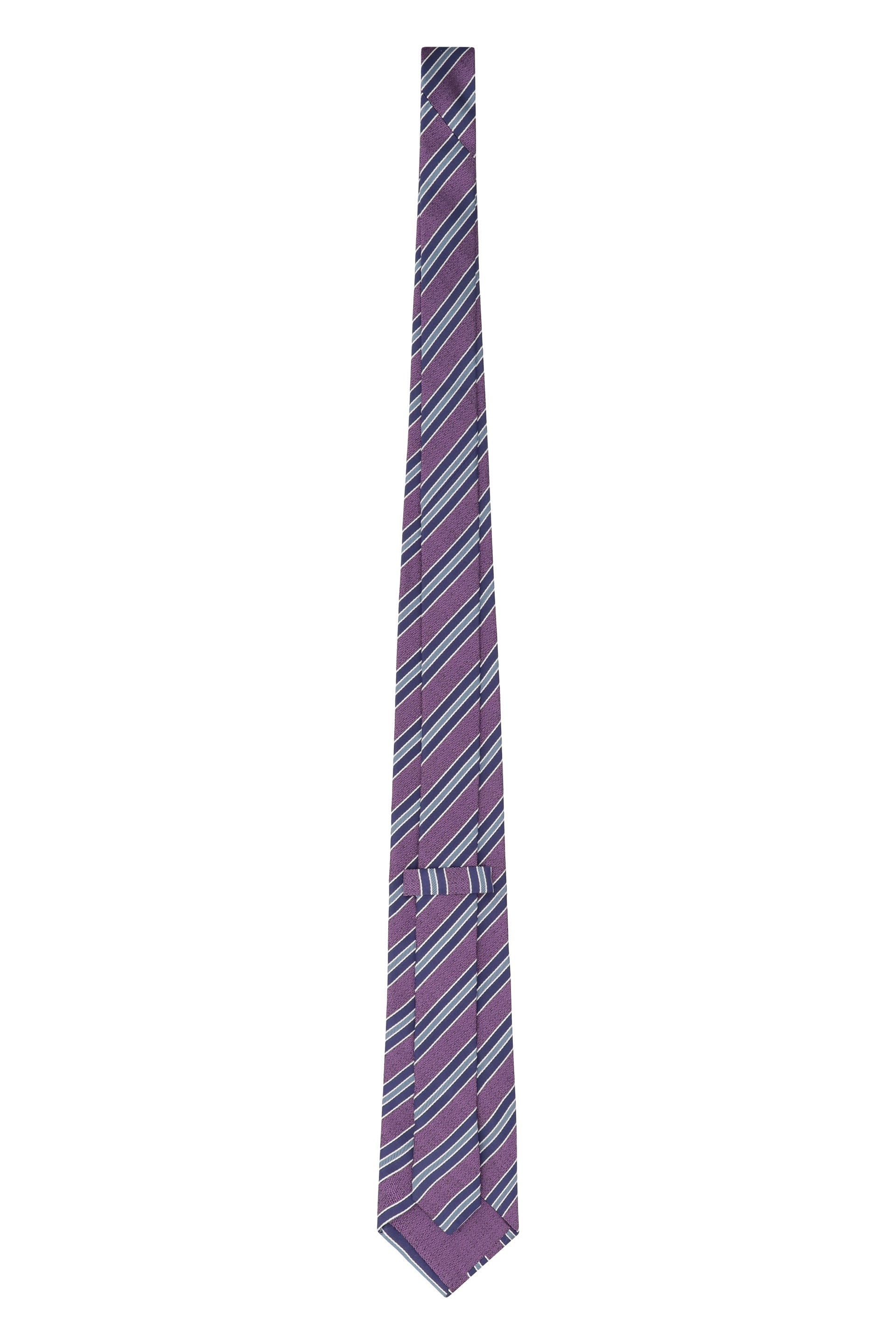 ETRO Striped Silk Tie - 8 cm Width