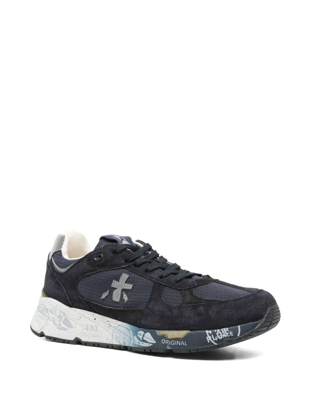PREMIATA Men's Premium Leather and Textile Sneakers