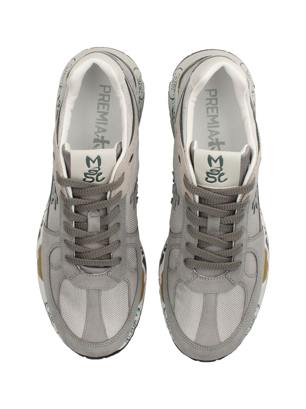 PREMIATA Men's Mase Mesh and Suede Sneaker