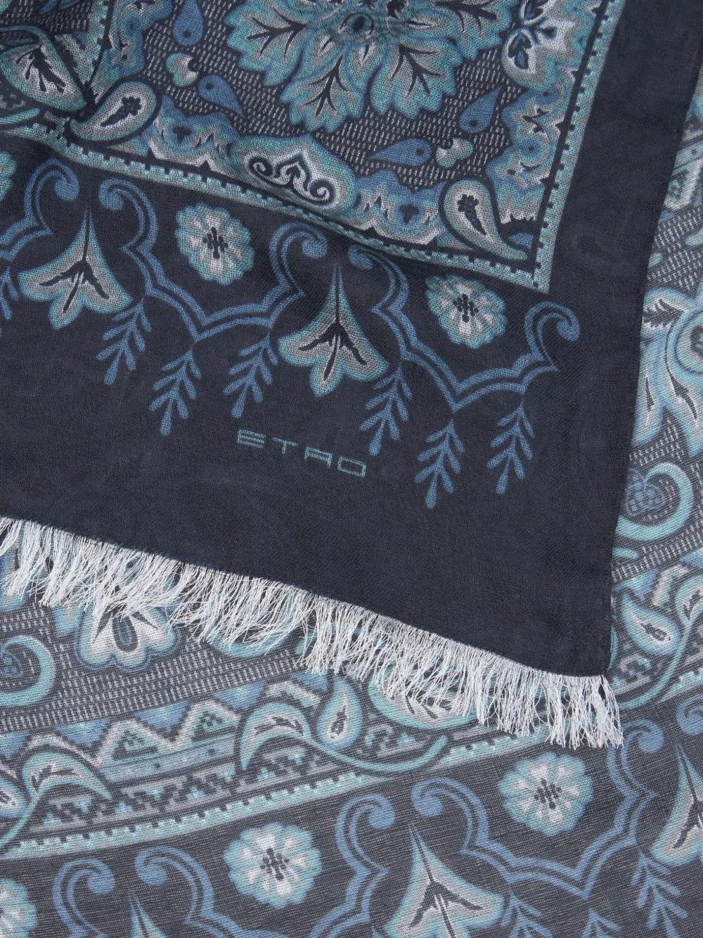 ETRO Paisley Jacquard Scarf for Men