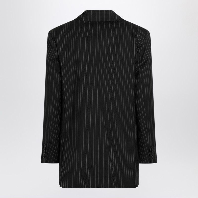 MAX MARA Pinstriped Double-Breasted Wool Jacket - Women's