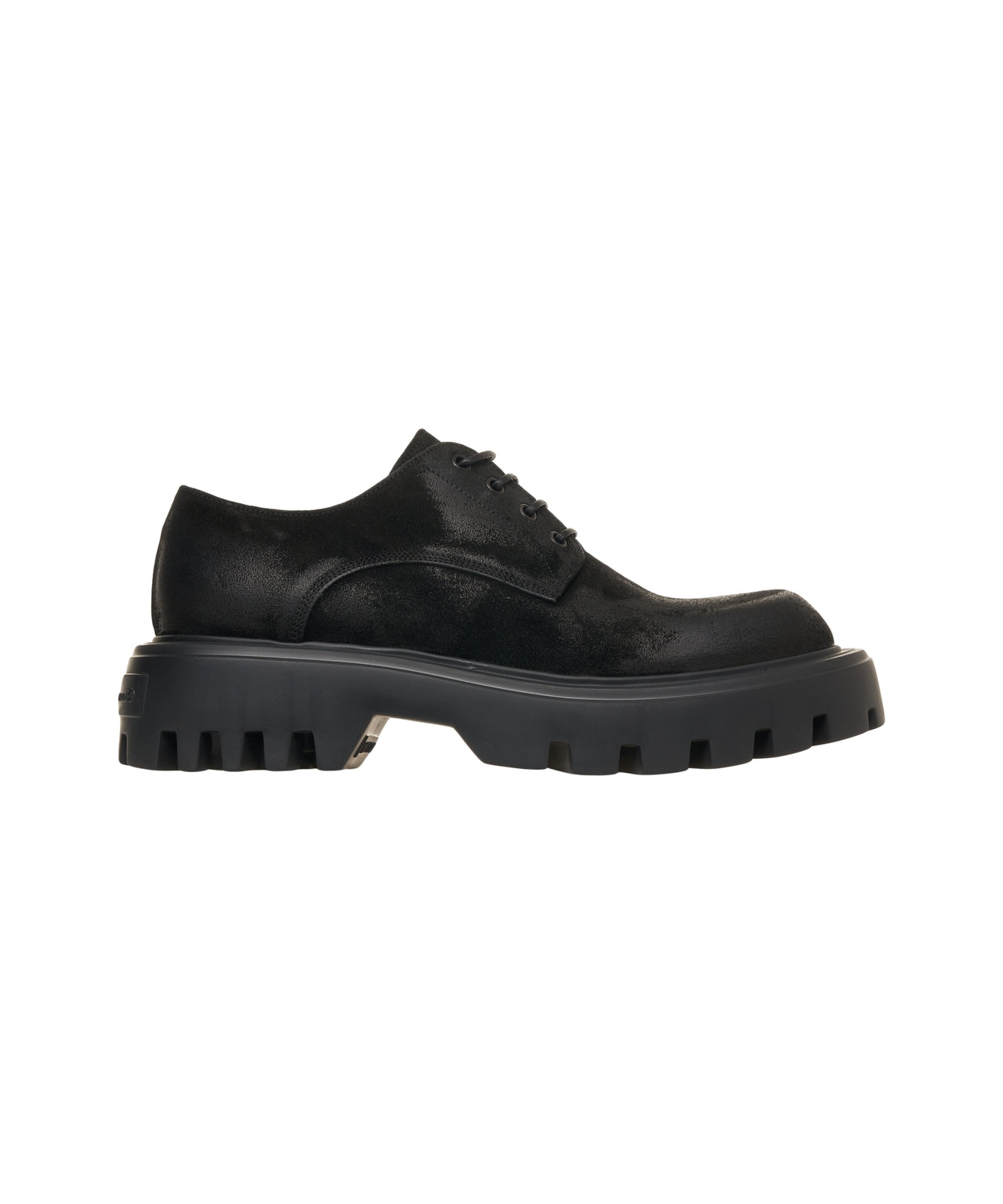 MATTIA CAPEZZANI Lace-Up Suede Shoes with Chunky Sole
