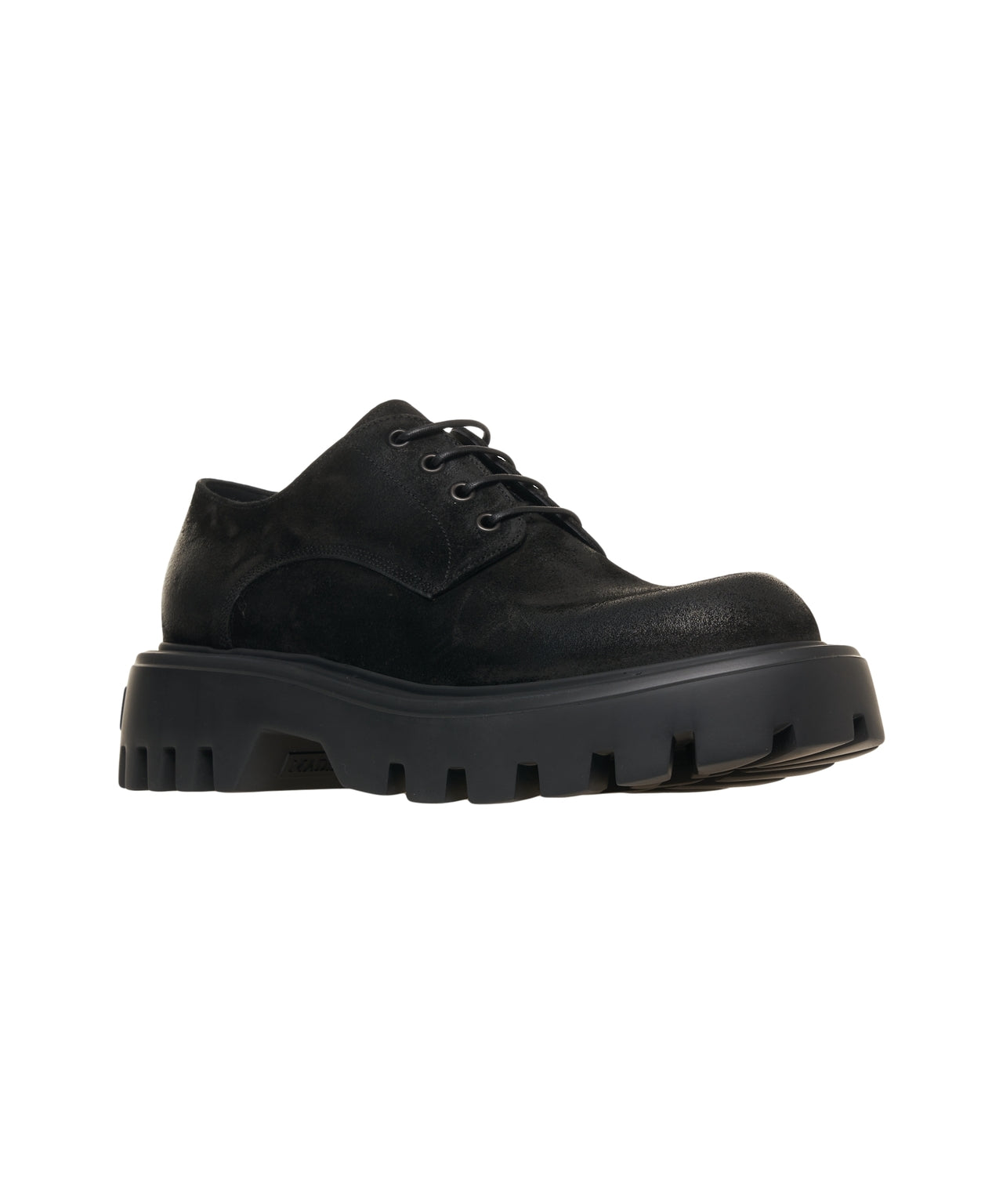 MATTIA CAPEZZANI Lace-Up Suede Shoes with Chunky Sole