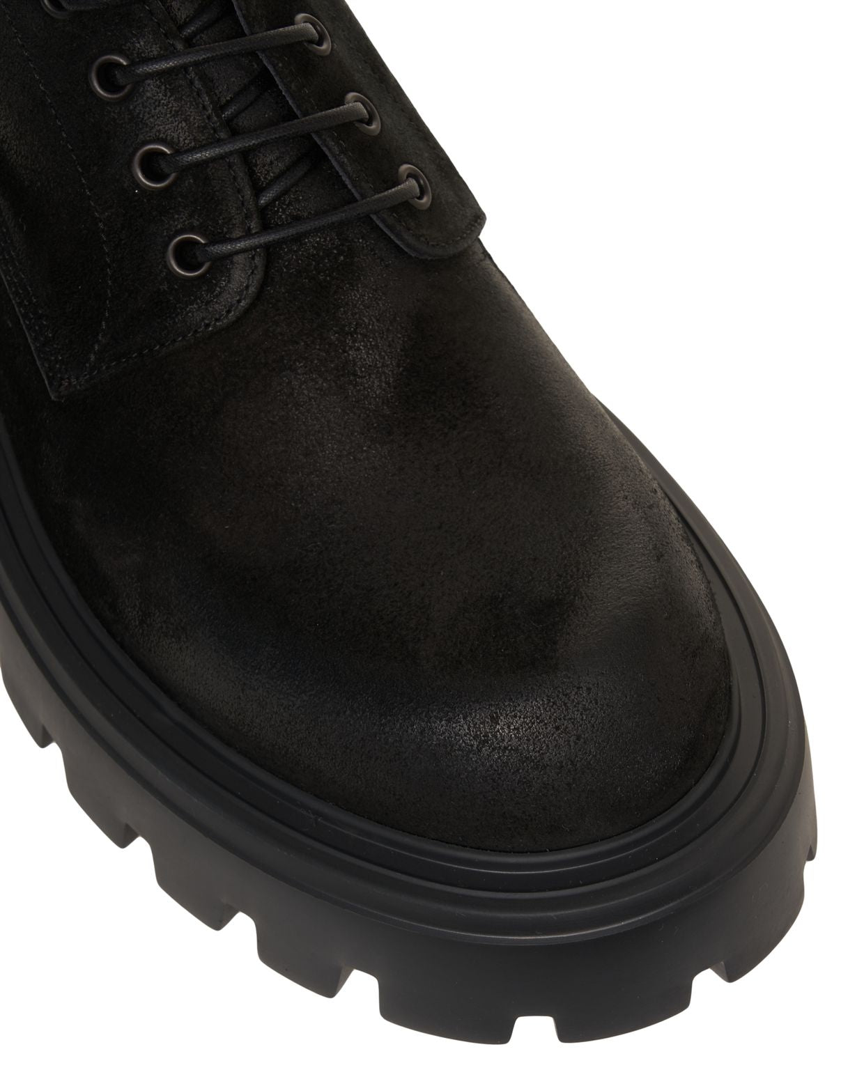 MATTIA CAPEZZANI Lace-Up Suede Shoes with Chunky Sole