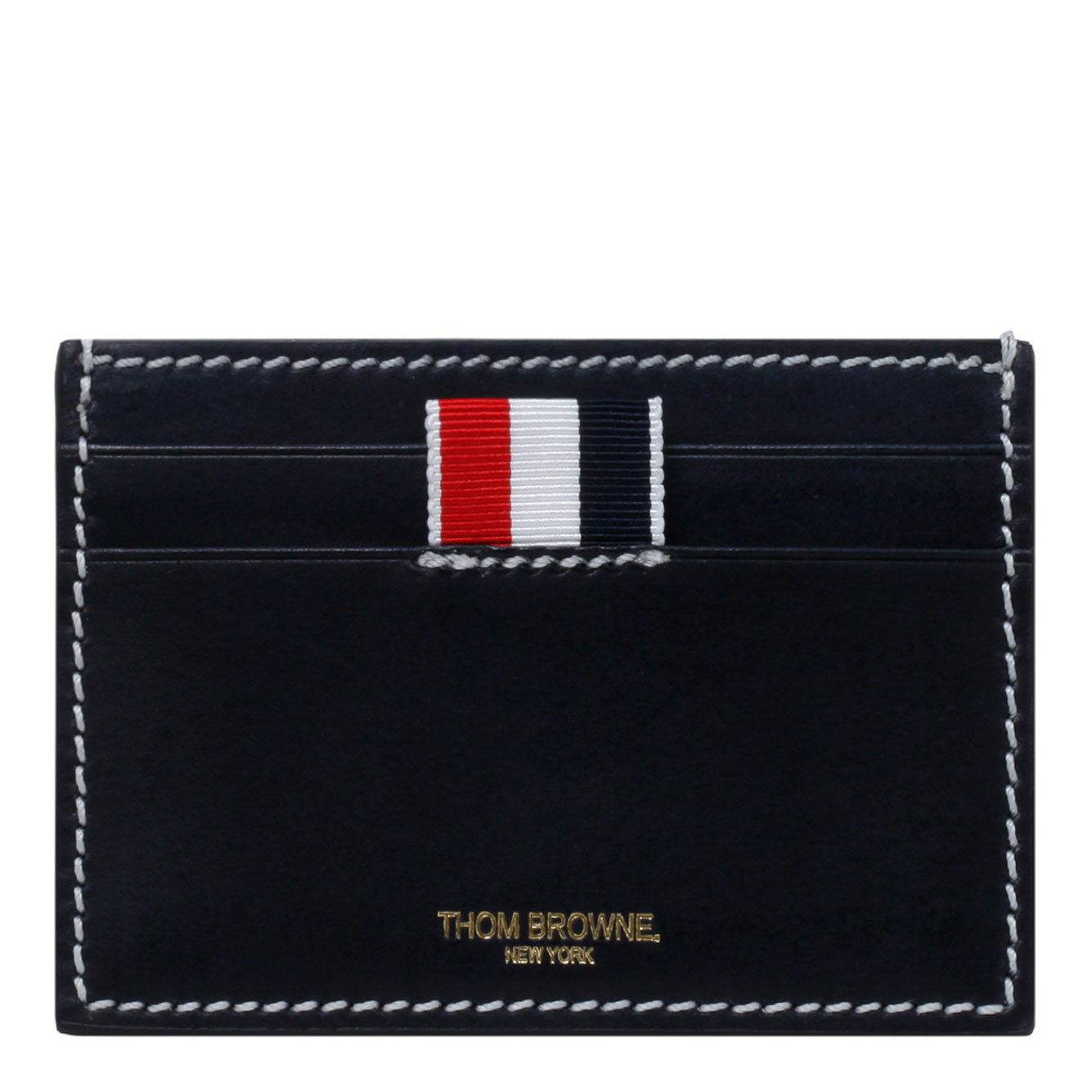 THOM BROWNE Mini 100% Leather Wallet