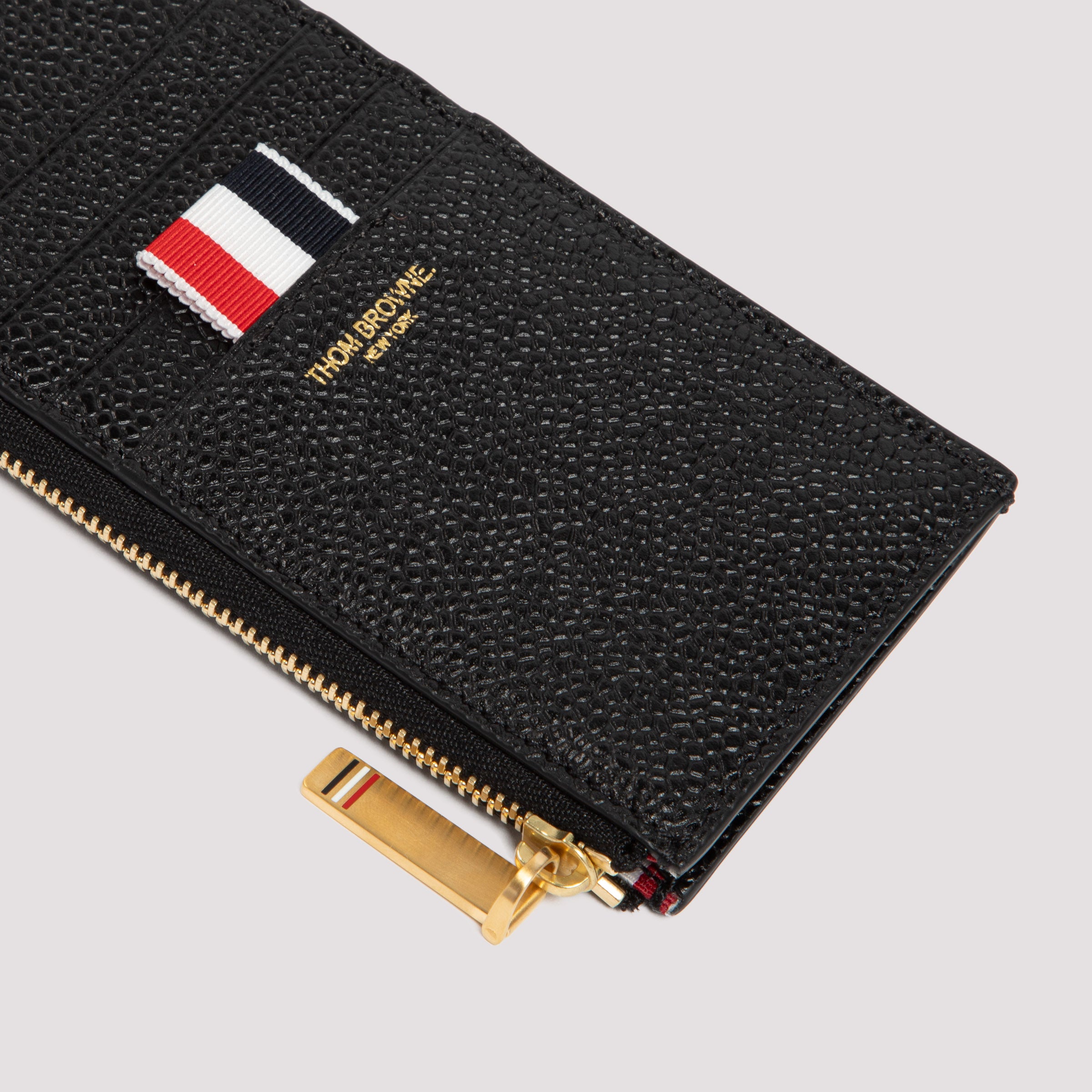 THOM BROWNE Mini Leather Coin Purse