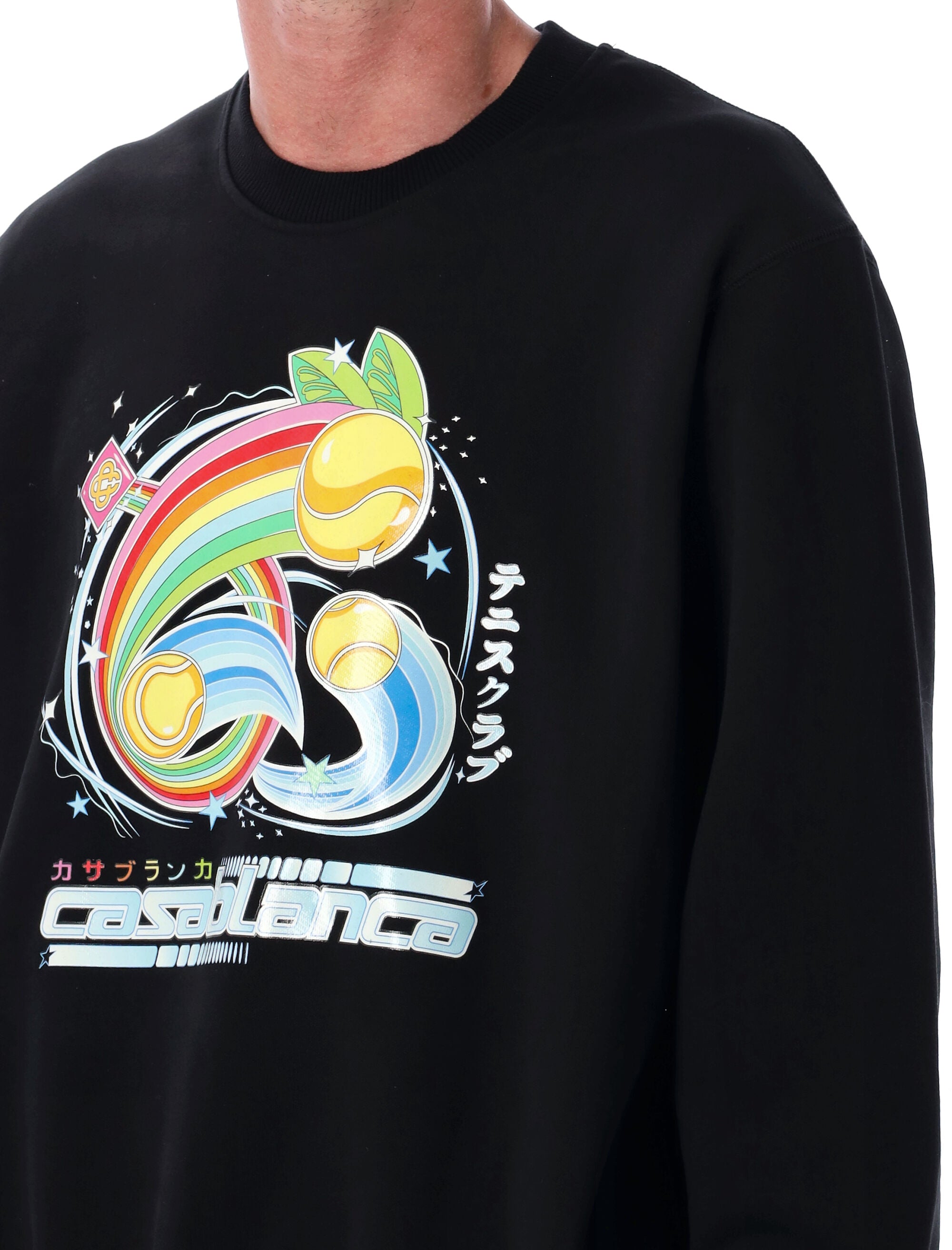 CASABLANCA Men's Manga Tennis Ball Sweatshirt