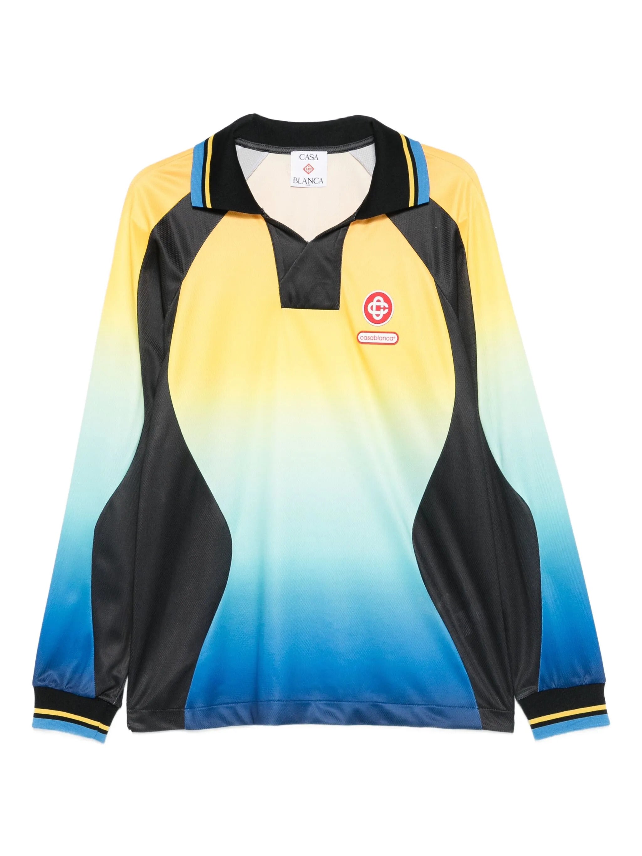 CASABLANCA Gradient Long Sleeve Football T-Shirt